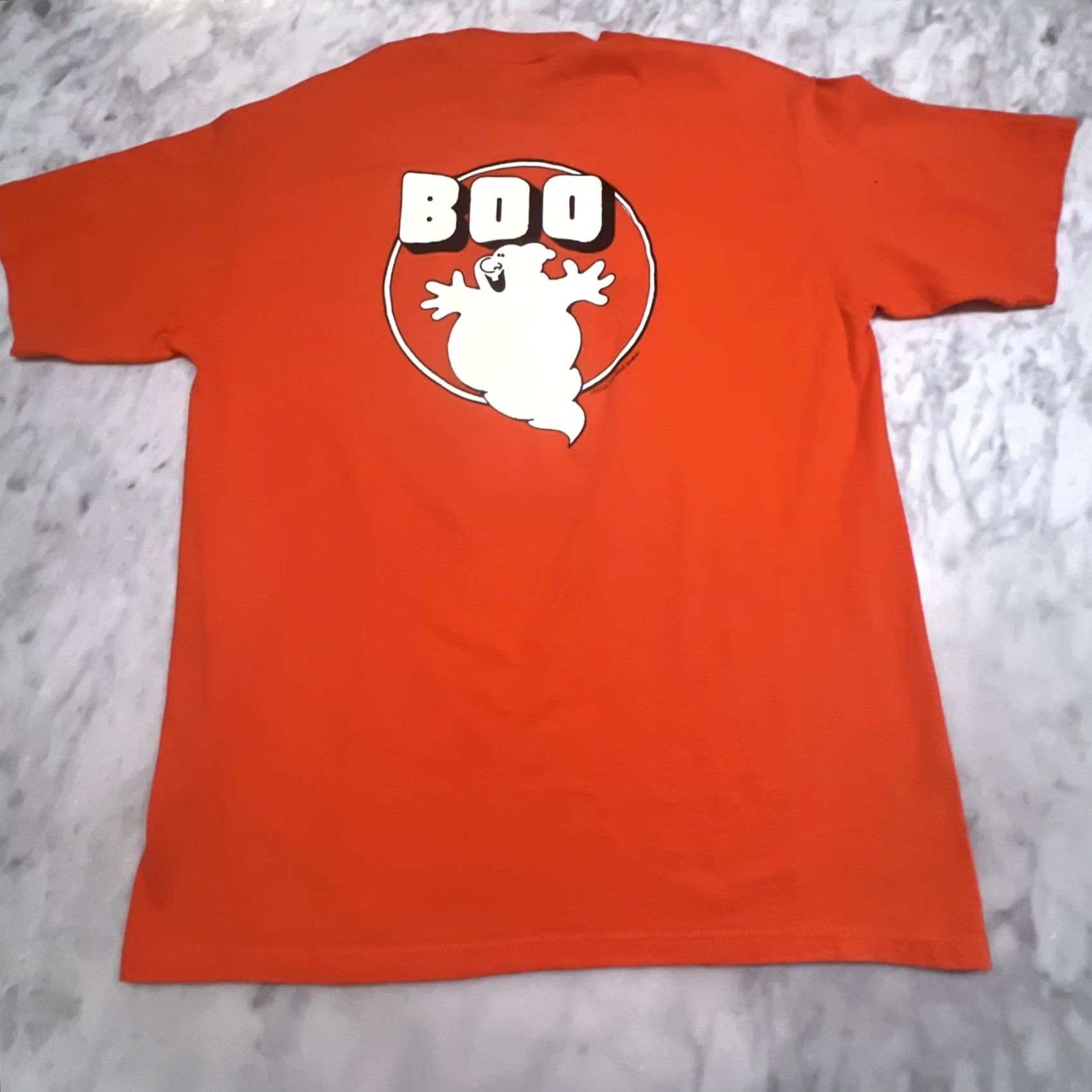 Vintage VINTAGE Boo Ghost Halloween Orange Shirt Jerseez USA L Halloween Ghosts Graphic Tee Mens Size US L / EU 52-54 / 3 - 4 Thumbnail