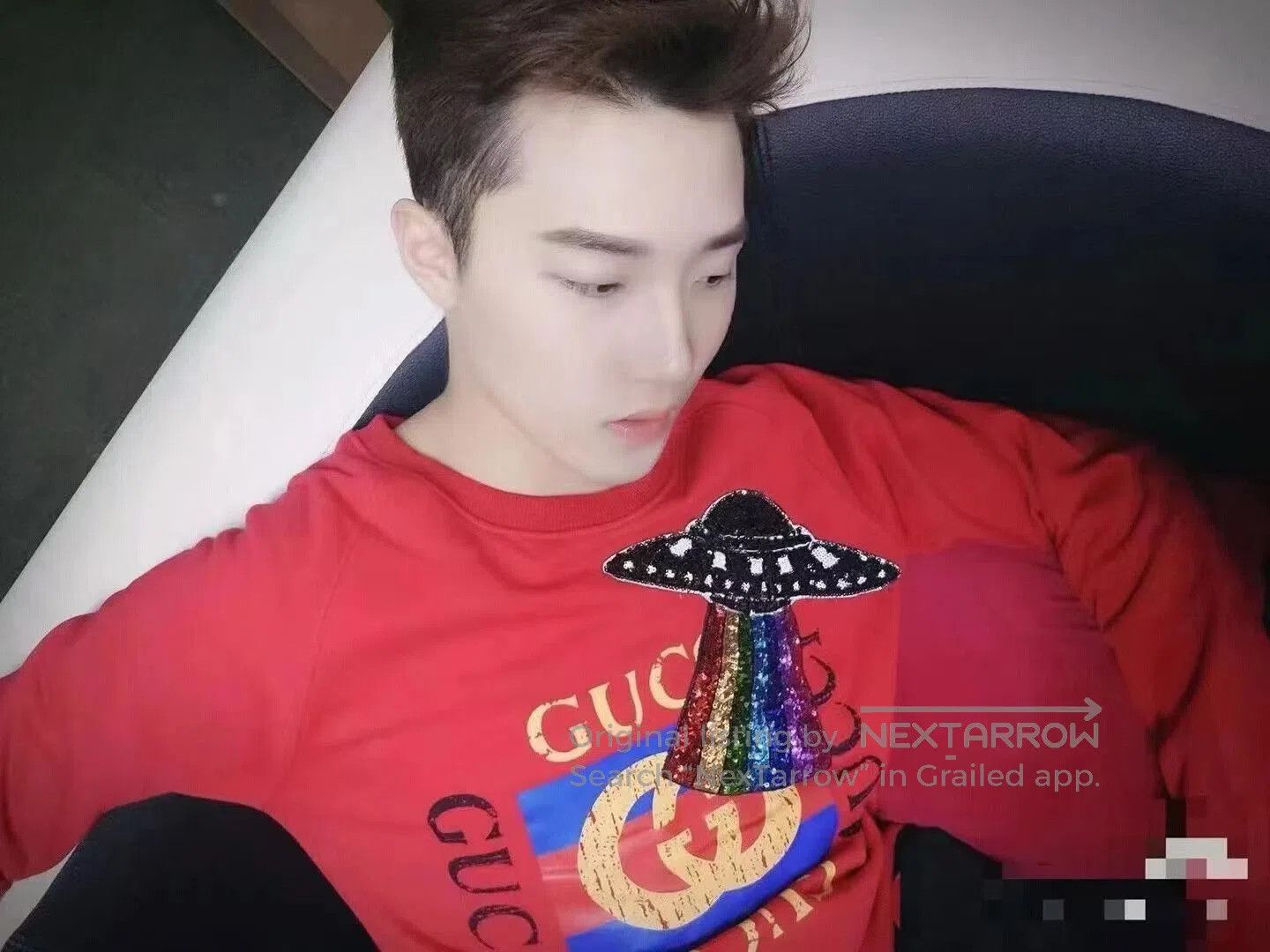 Gucci Red Gucci Sequin Printed Hoodie. Size US L / EU 52-54 / 3 - 6 Thumbnail