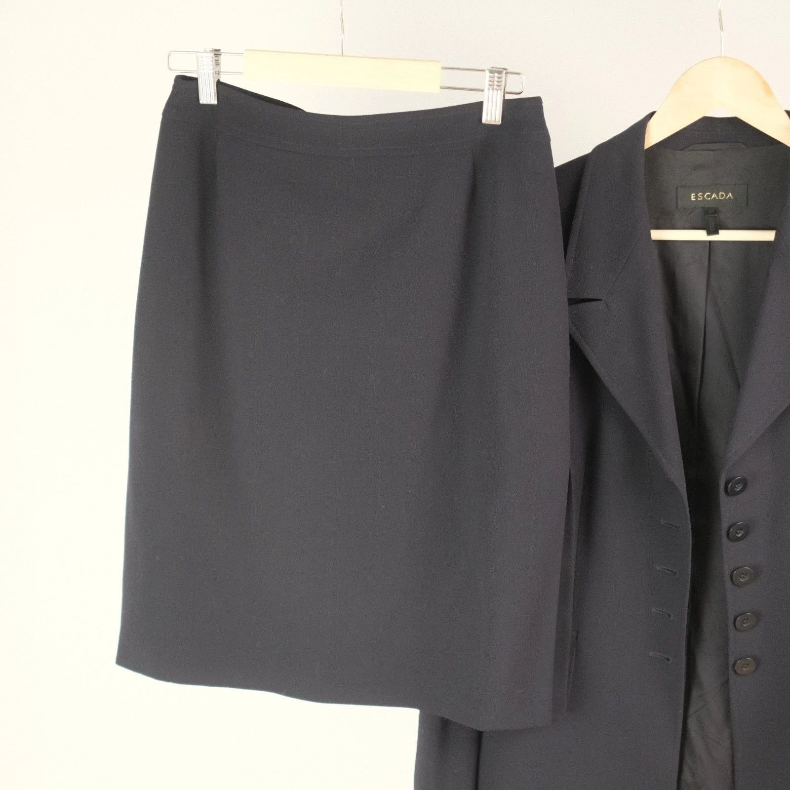 Escada Rare Vintage Escada Wool 3 Piece Suit Size S Size 26" / US 2 / IT 38 - 9 Thumbnail