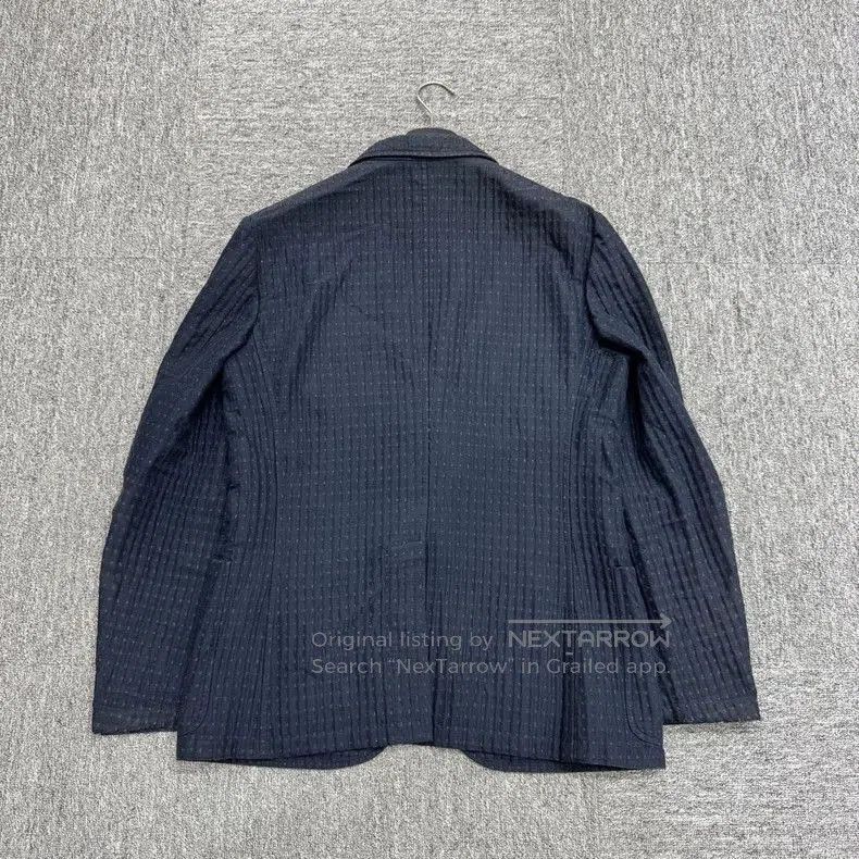 Hermes Hermes Embossed Stripe Wool Blazer. Size US L / EU 52-54 / 3 - 8 Thumbnail