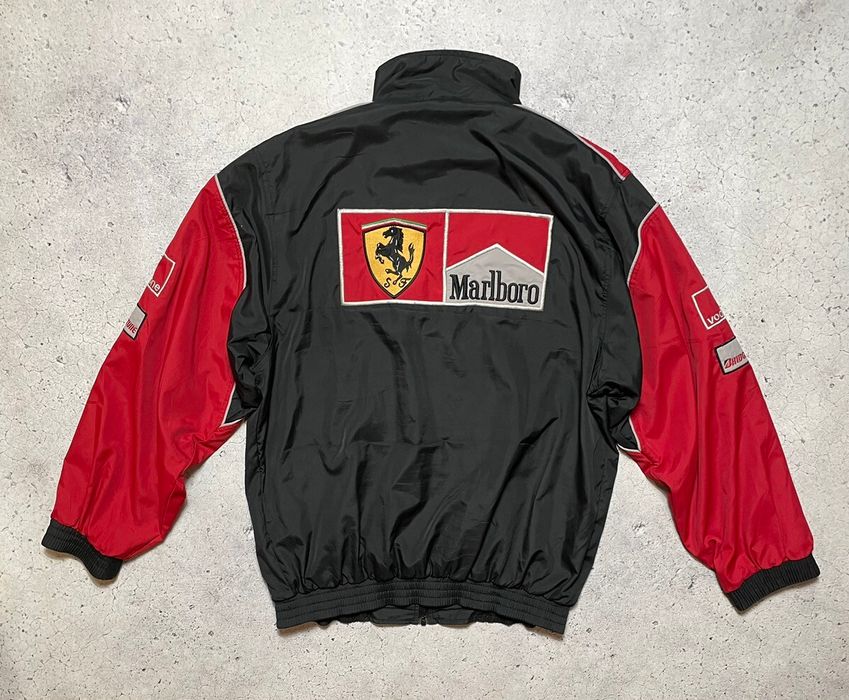 Vintage Rare!Vintage Marlboro Ferrari Racing Jacket Big Logo Hype F1 ...