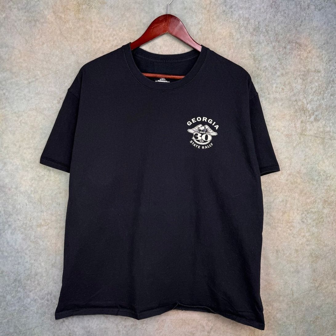 Harley Davidson Harley Davidson Bike Rally T Shirt XL Black GA Owners Group Size US XL / EU 56 / 4 - 2 Thumbnail