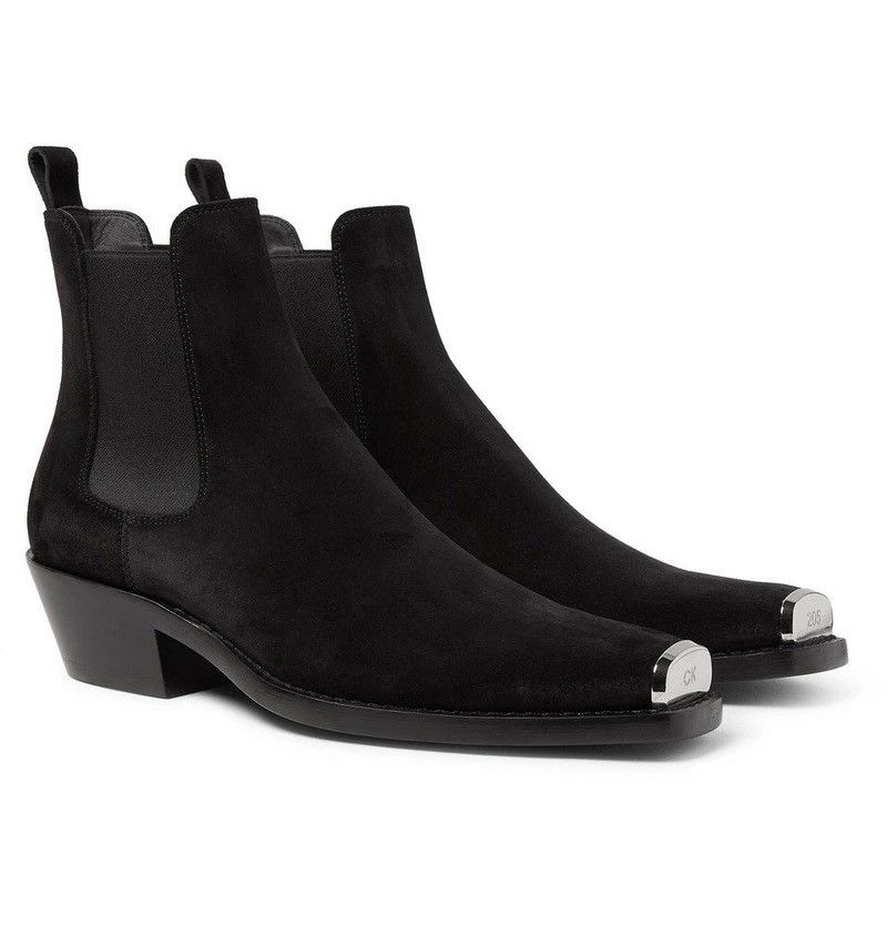 Calvin Klein 205W39NYC Suede Metal Toe Cap Boots Size US 9 / EU 42 - 1 Thumbnail