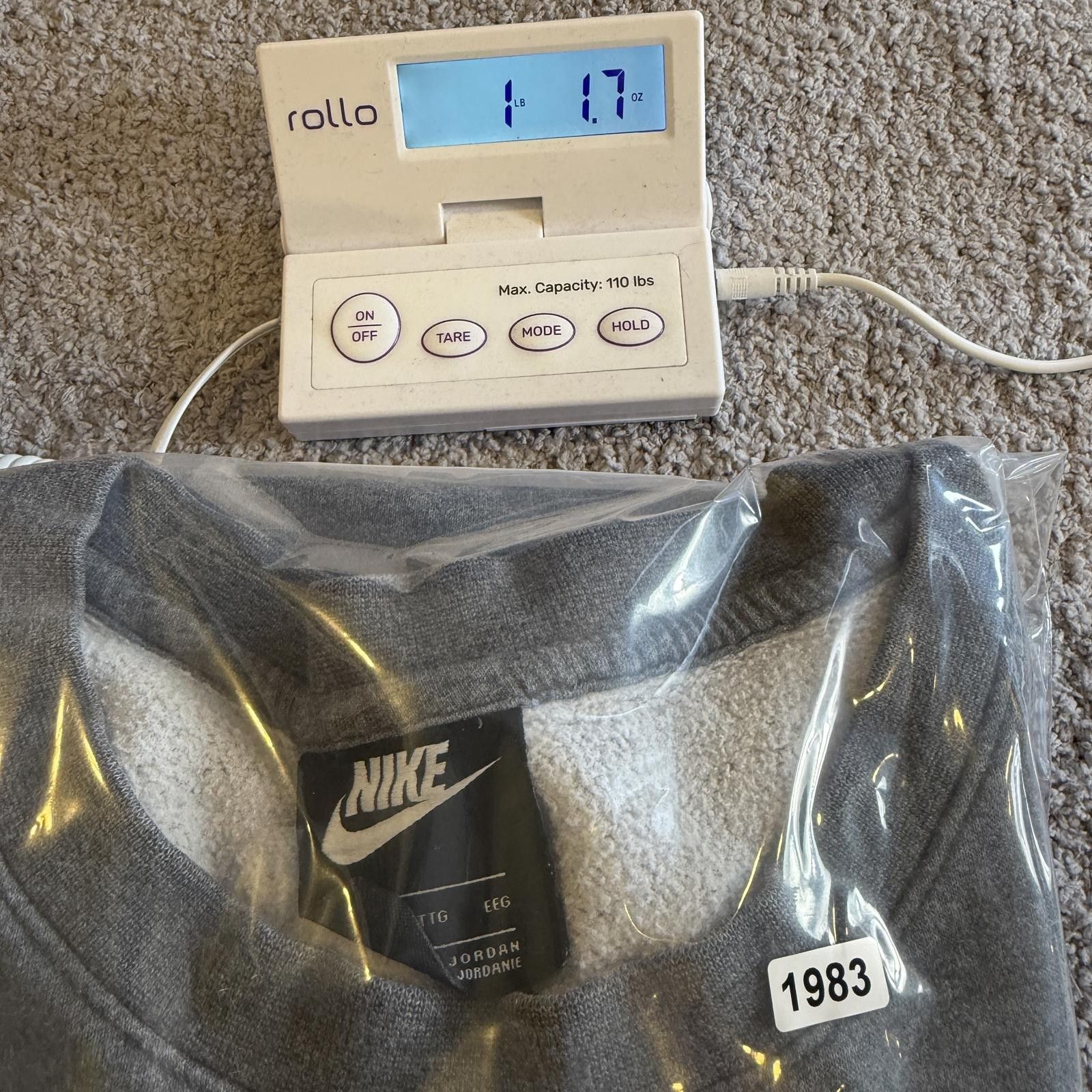 Nike Nike Mini Swoosh Crewneck Sweatshirt Gray 2XL Oversized Boxy Size US XXL / EU 58 / 5 - 8 Thumbnail
