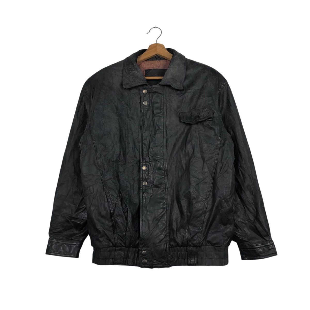 Japanese Brand 📌Vintage Biker Leather Jacket Issey Miyake Size US L / EU 52-54 / 3 - 2 Thumbnail