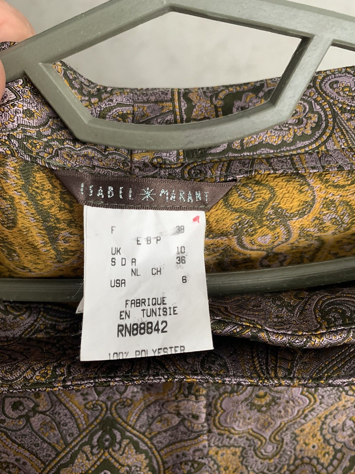 Isabel Marant × Vintage Vintage Isabel Marant Cropped Women’s Overprint Pants Size 28" / US 6 / IT 42 - 5 Thumbnail
