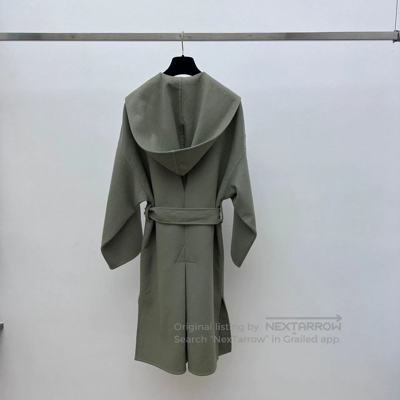 Loewe LOEWE Green Belted Hooded Coat. Size US S / EU 44-46 / 1 - 2 Thumbnail