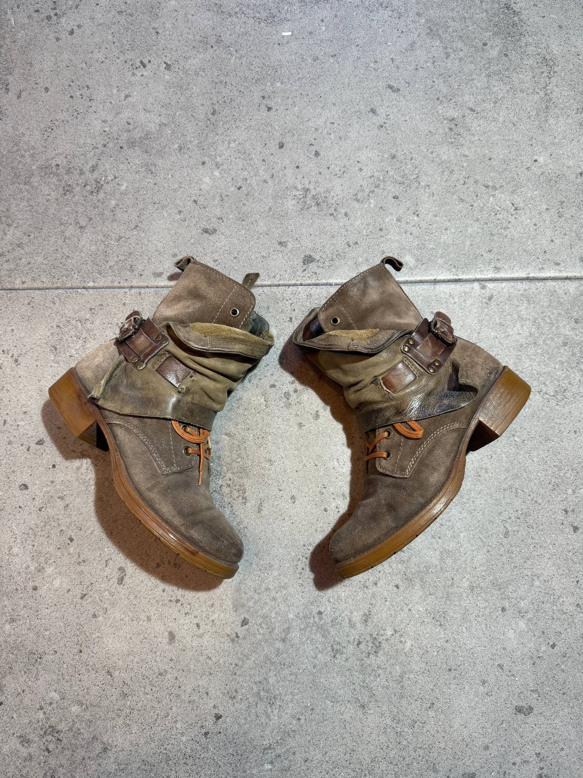A.S.98 Vintage AvantGarde AS98 style leather ancle boots airstep Size US 8 / IT 38 - 2 Thumbnail