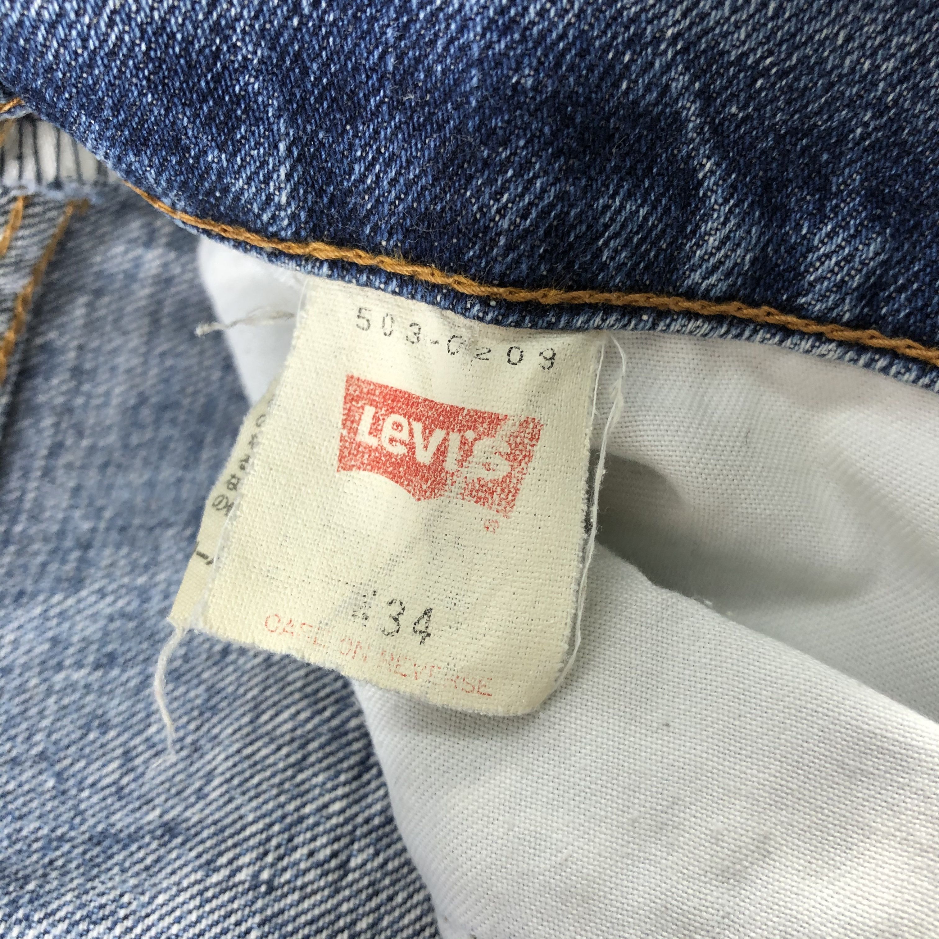 Levi's × Vintage Vintage Distress Levis 503 Jeans-JM2700 Size US 33 - 15 Thumbnail