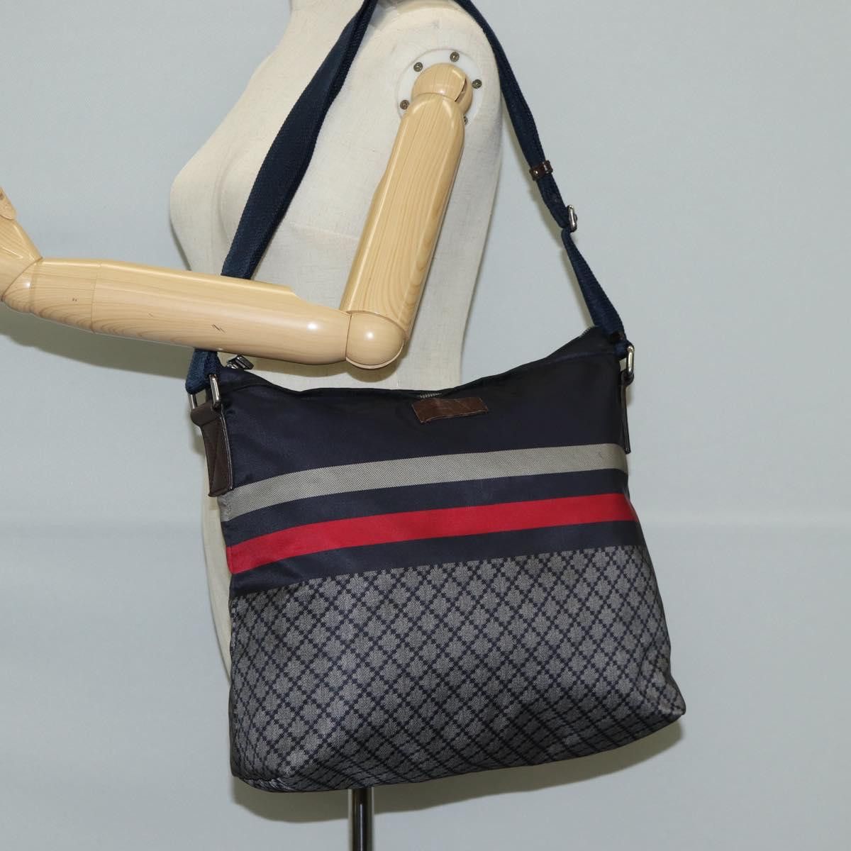 Gucci GUCCI Shoulder Bag Nylon Navy Silver Size ONE SIZE - 23 Thumbnail