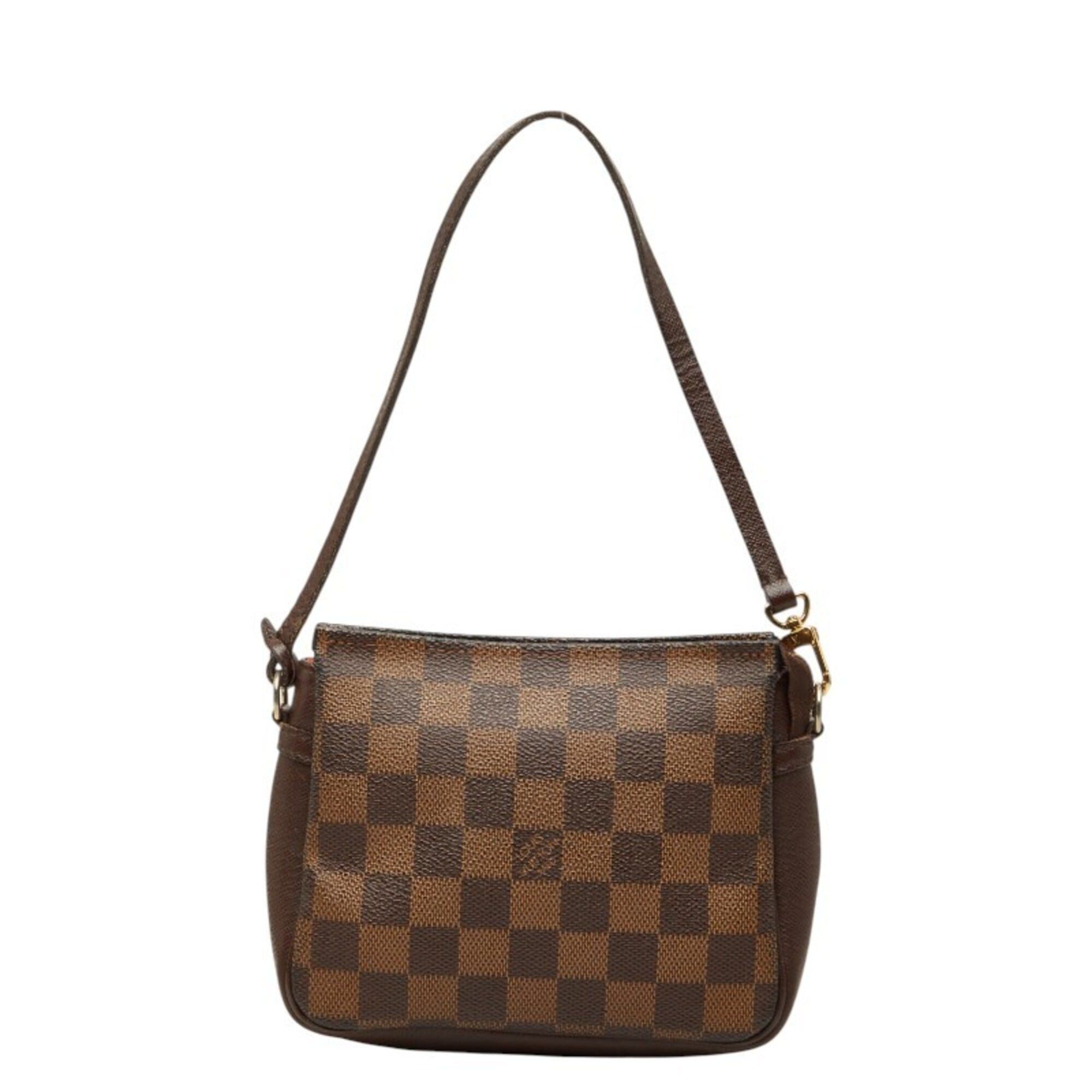 Louis Vuitton Louis Vuitton Damier Trouse Makeup Accessory Pouch Handbag N51982 Brown Leather Women's LOUIS VUITTON Size ONE SIZE - 1 Thumbnail