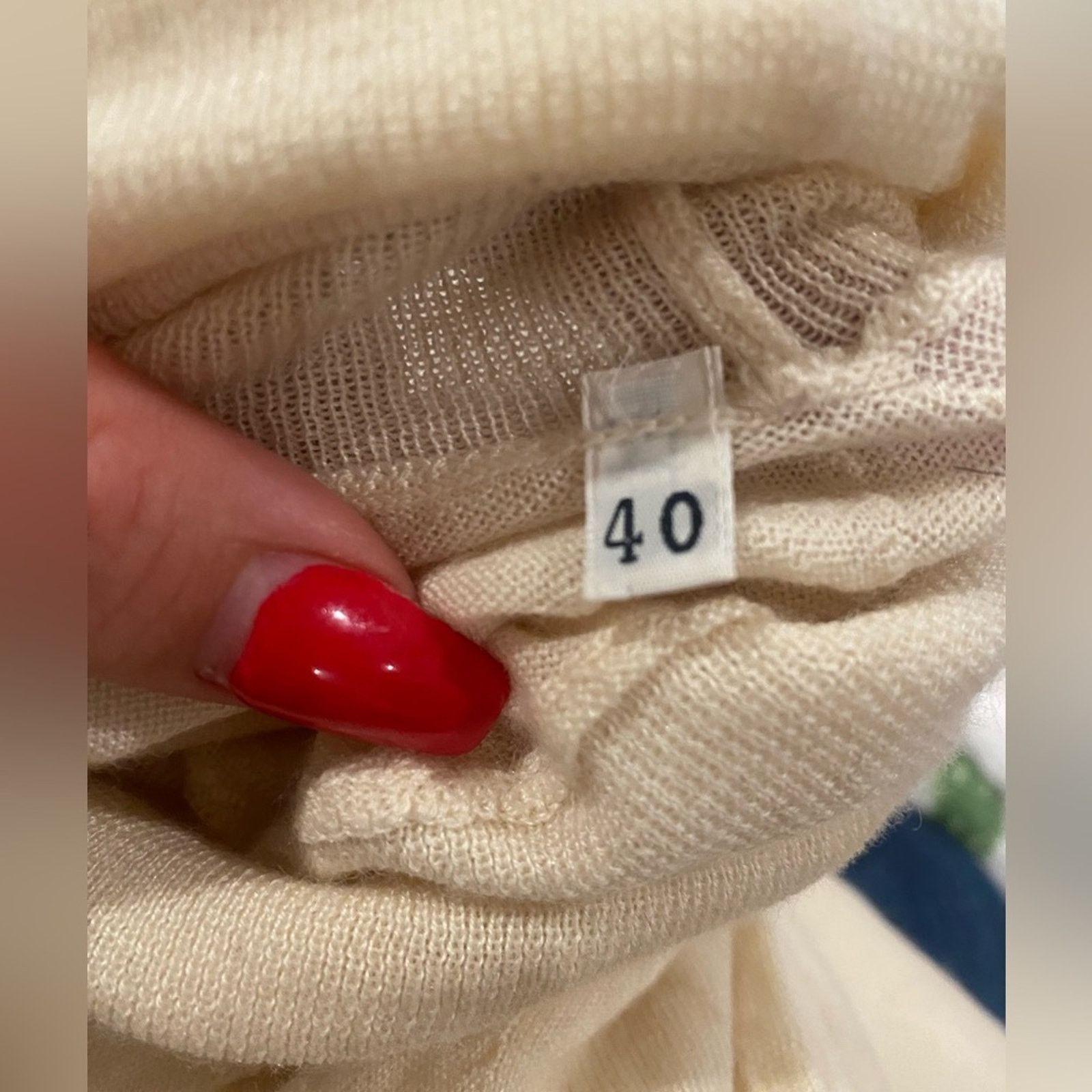 Other Aviu Women's Cashmere Silk Blend Turtleneck Beige 40 Size S / US 4 / IT 40 - 6 Thumbnail