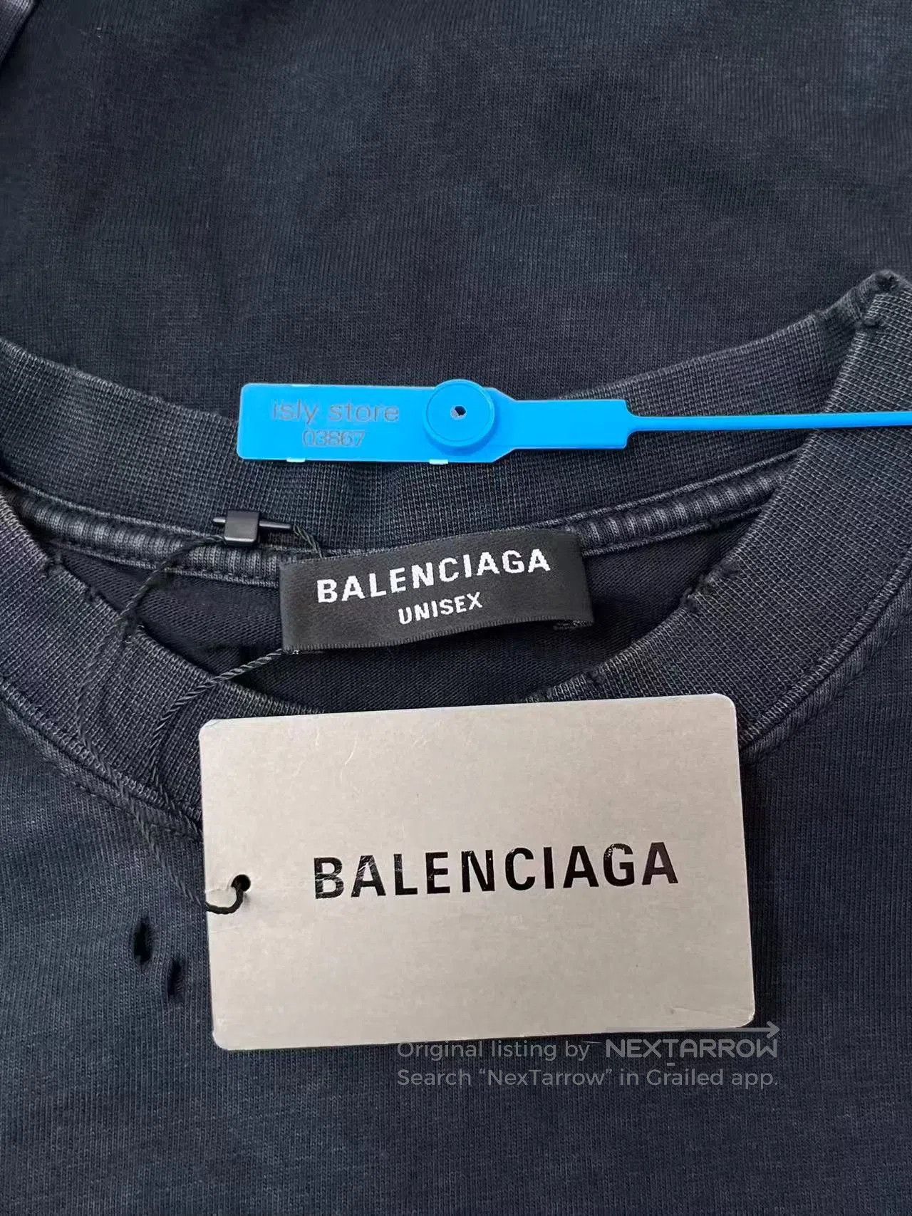 Balenciaga Balenciaga BB Logo Distressed Relaxed T-Shirt. Size US M / EU 48-50 / 2 - 5 Thumbnail