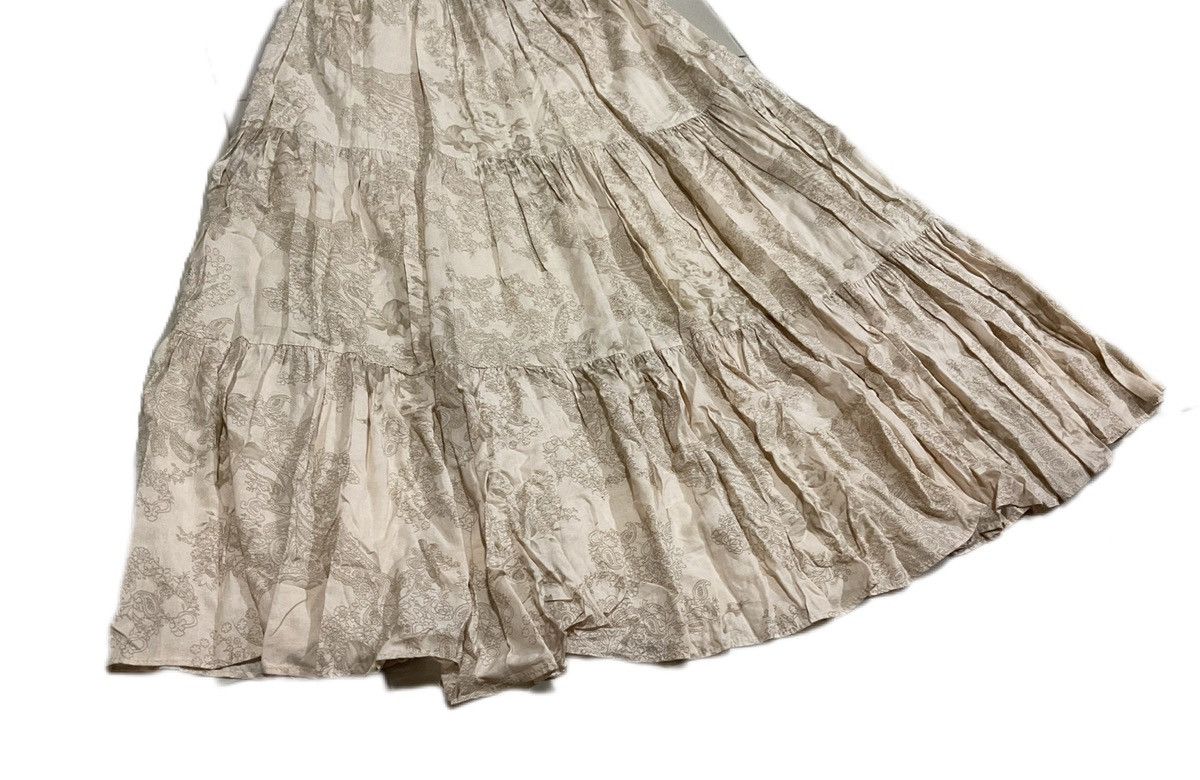 If Six Was Nine × Japanese Brand × Le Grande Bleu (L.G.B.) 🔥Y2K Archived G.O.A Boho Skirt Flared Paisley Floral Size 32" / US 10 / IT 46 - 4 Thumbnail