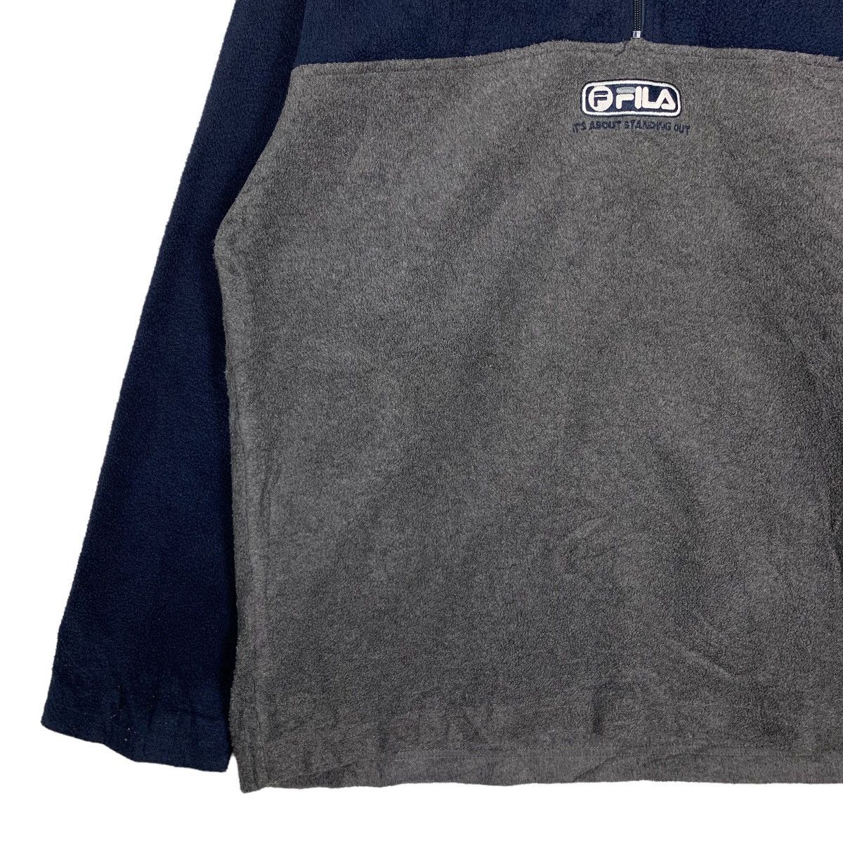 Fila FILA Center Logo Half Zip Pullover Fleece Sweater #0019-C1 Size US M / EU 48-50 / 2 - 4 Thumbnail