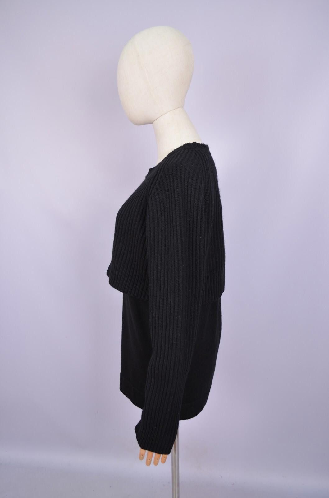 Acne Studios Acne Studios Womens Black Hurst Layered Wool Sweater Size XS Size XS / US 0-2 / IT 36-38 - 6 Thumbnail