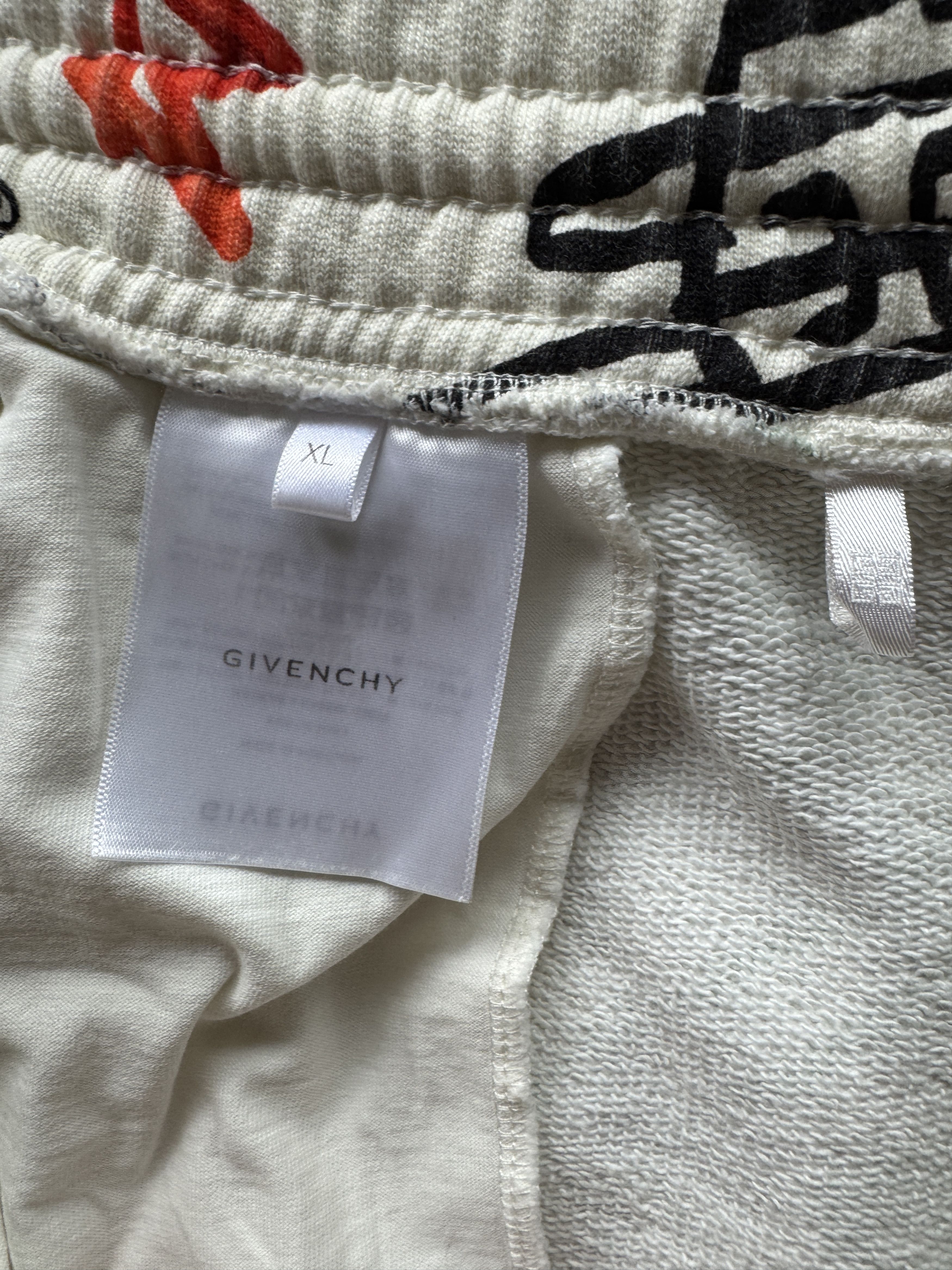 Givenchy Graffiti Scribble Logo Cotton Shorts Size US 34 / EU 50 - 11 Thumbnail