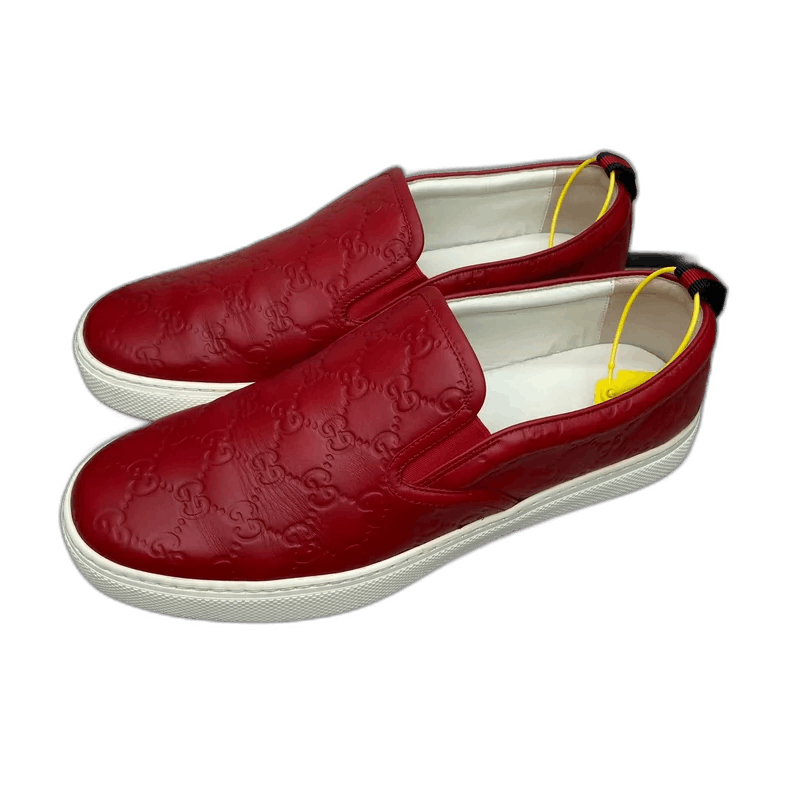 Gucci Gucci Red Slip-On Sneakers Size 9.5-yf Size US 9.5 / EU 42-43 - 1 Thumbnail