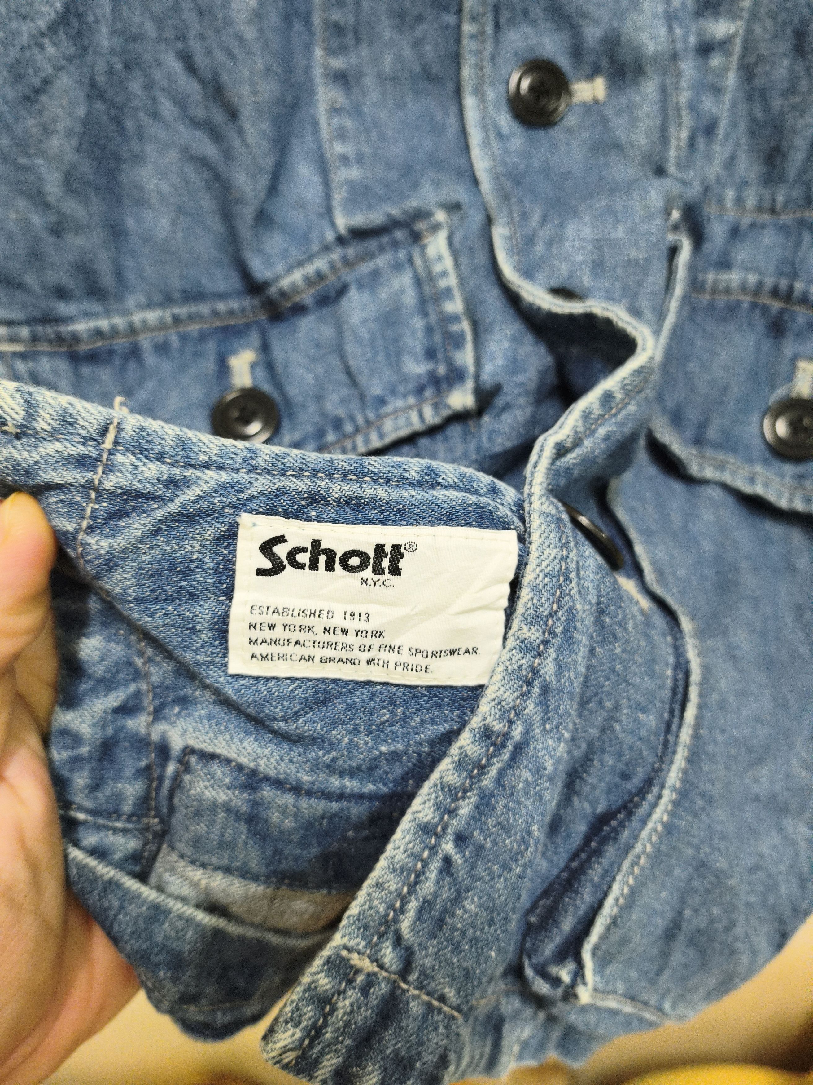 Schott Schott NYC Nep Denim Jacket Size US M / EU 48-50 / 2 - 13 Thumbnail