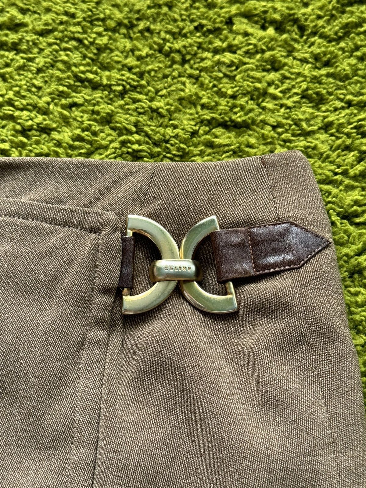Celine × Vintage Celine 90s vintage archive 100% wool skirt Size 32" / US 10 / IT 46 - 4 Thumbnail