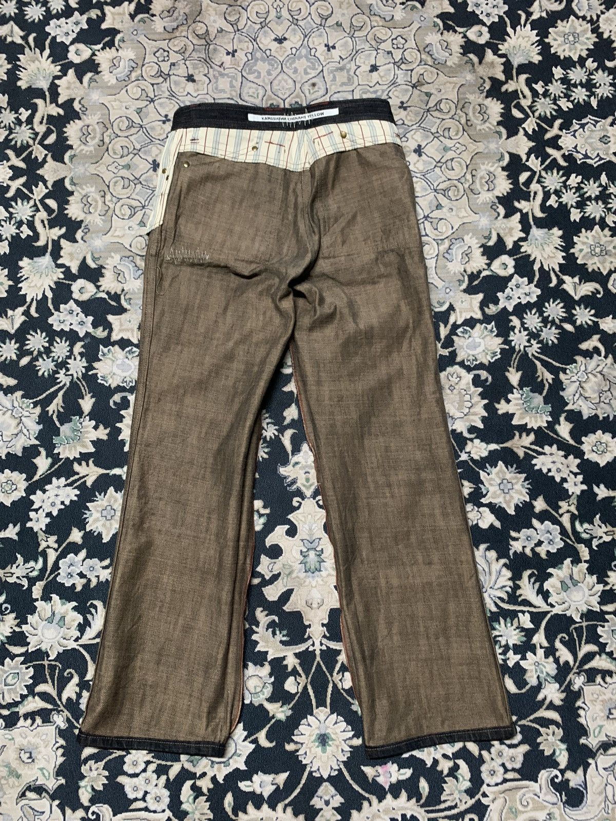 Japanese Brand JAPANESE BRAND KAMISHIMA CHINAMI YELLOW FLAREJEANS Size US 30 / EU 46 - 15 Thumbnail