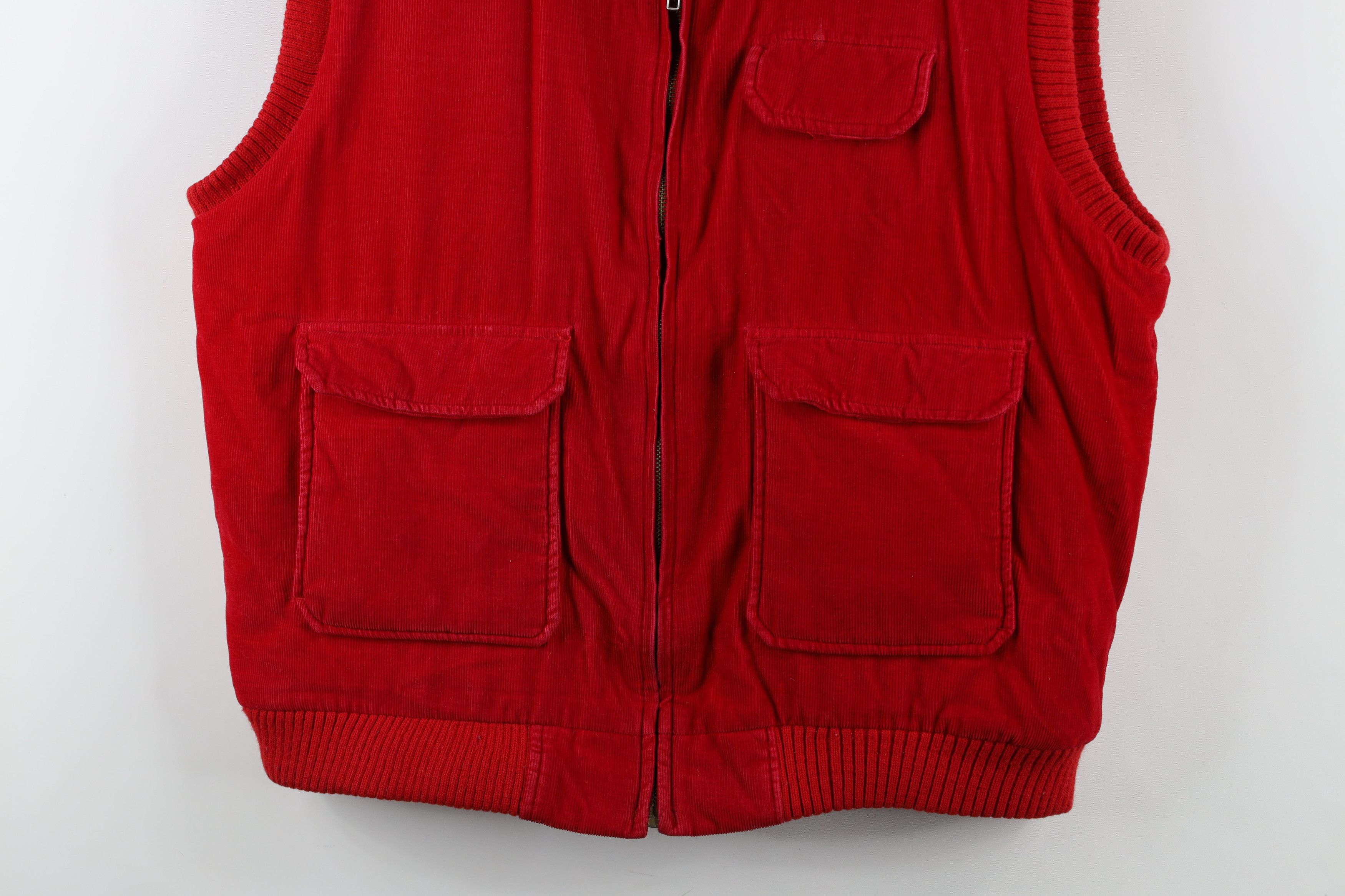 Vintage Vintage 70s 80s Streetwear Quilted Puffer Vest Jacket Red Size US XL / EU 56 / 4 - 3 Thumbnail