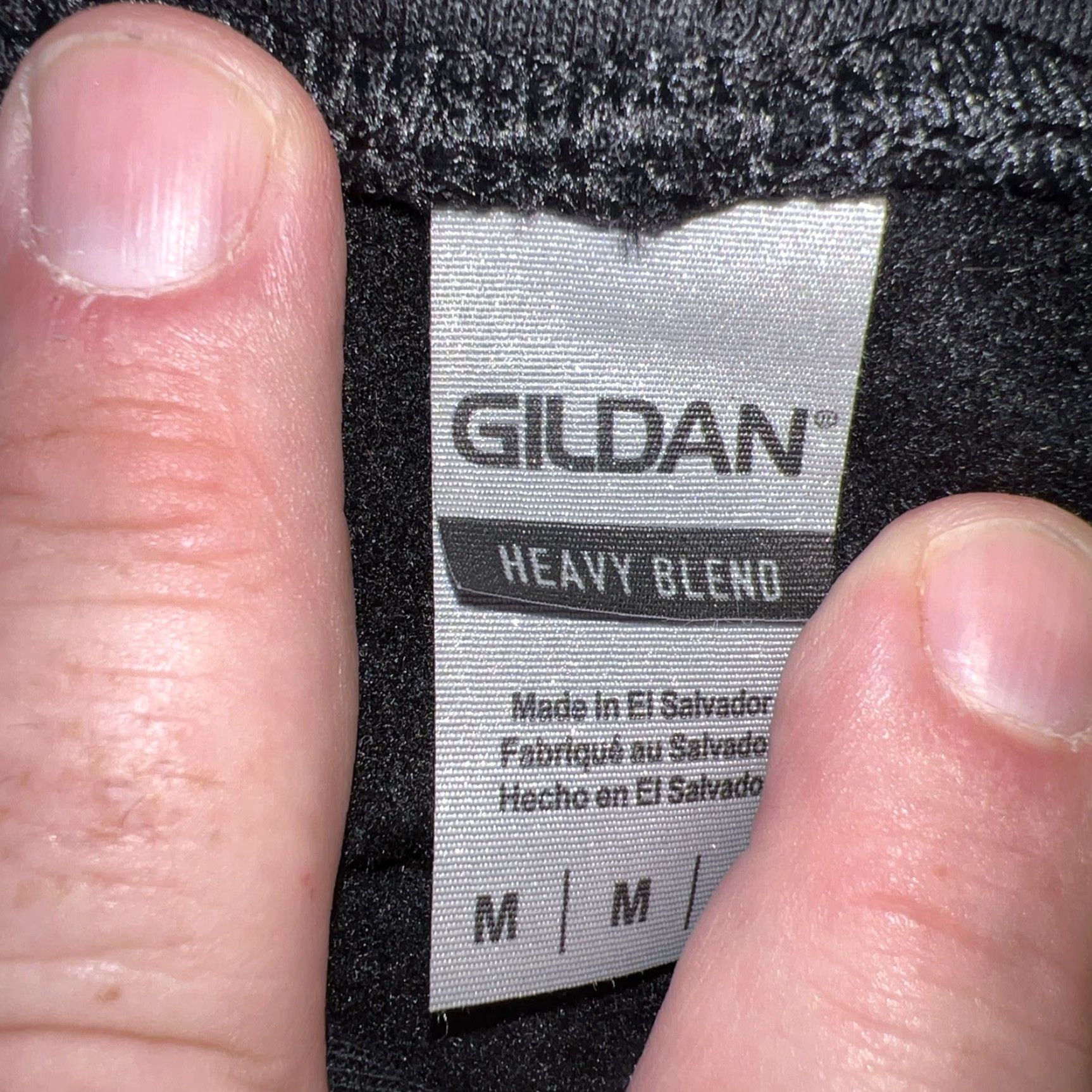 Gildan A&M Records Logo Sweatshirt Hooded Graphic Print Medium Black New Mens Hoodie Crew Neck Pockets Long Sleeve Cotton Knit Gildan Heavy Blend Size US M / EU 48-50 / 2 - 6 Thumbnail