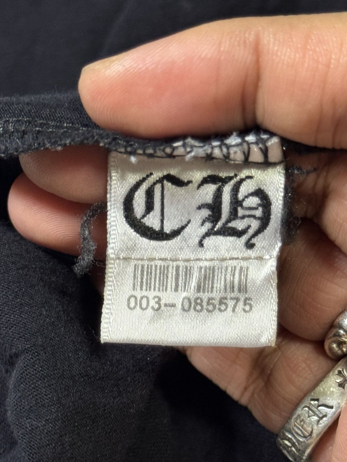 Chrome Hearts LIKE NEW! RARE! BLUE HORSESHOE SCROLL Size S / US 4 / IT 40 - 10 Thumbnail