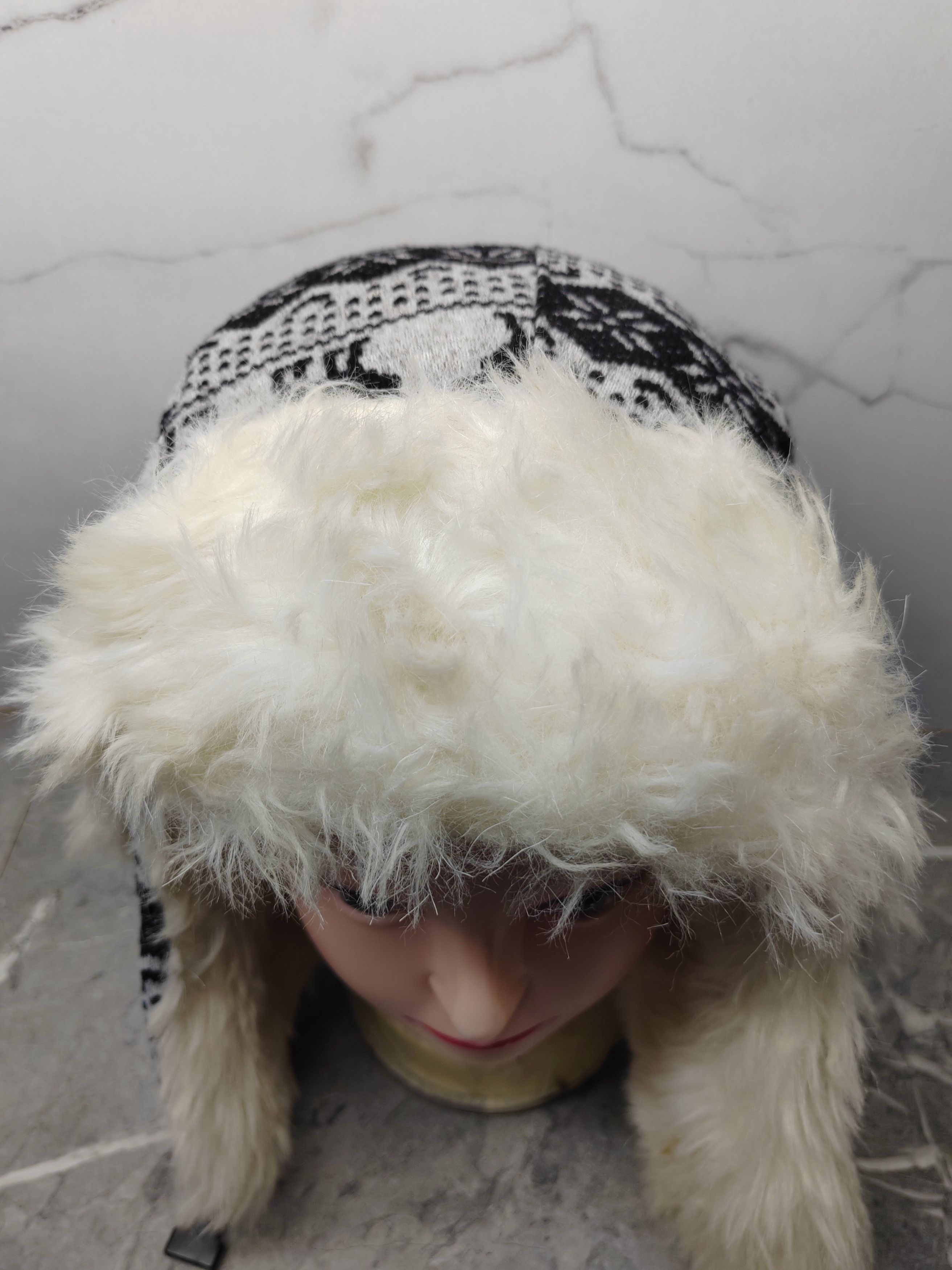 Japanese Brand Vintage Y2k Ushanka Fur Earflap Cap Hat Size ONE SIZE - 3 Thumbnail