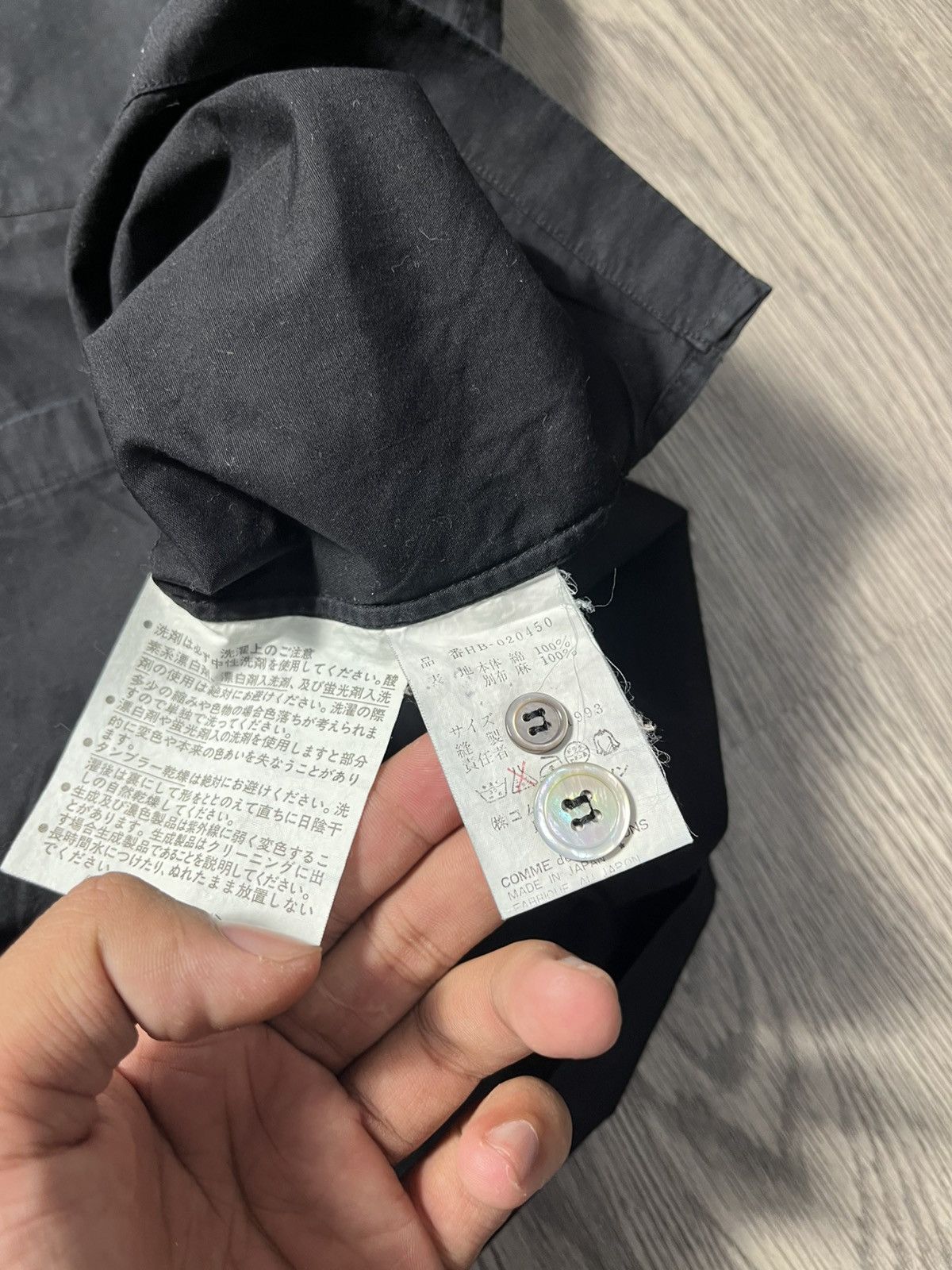 CDG by Comme des Garcons plaid collar black shirt junya watanabe japanese brand Size US XXL / EU 58 / 5 - 8 Thumbnail
