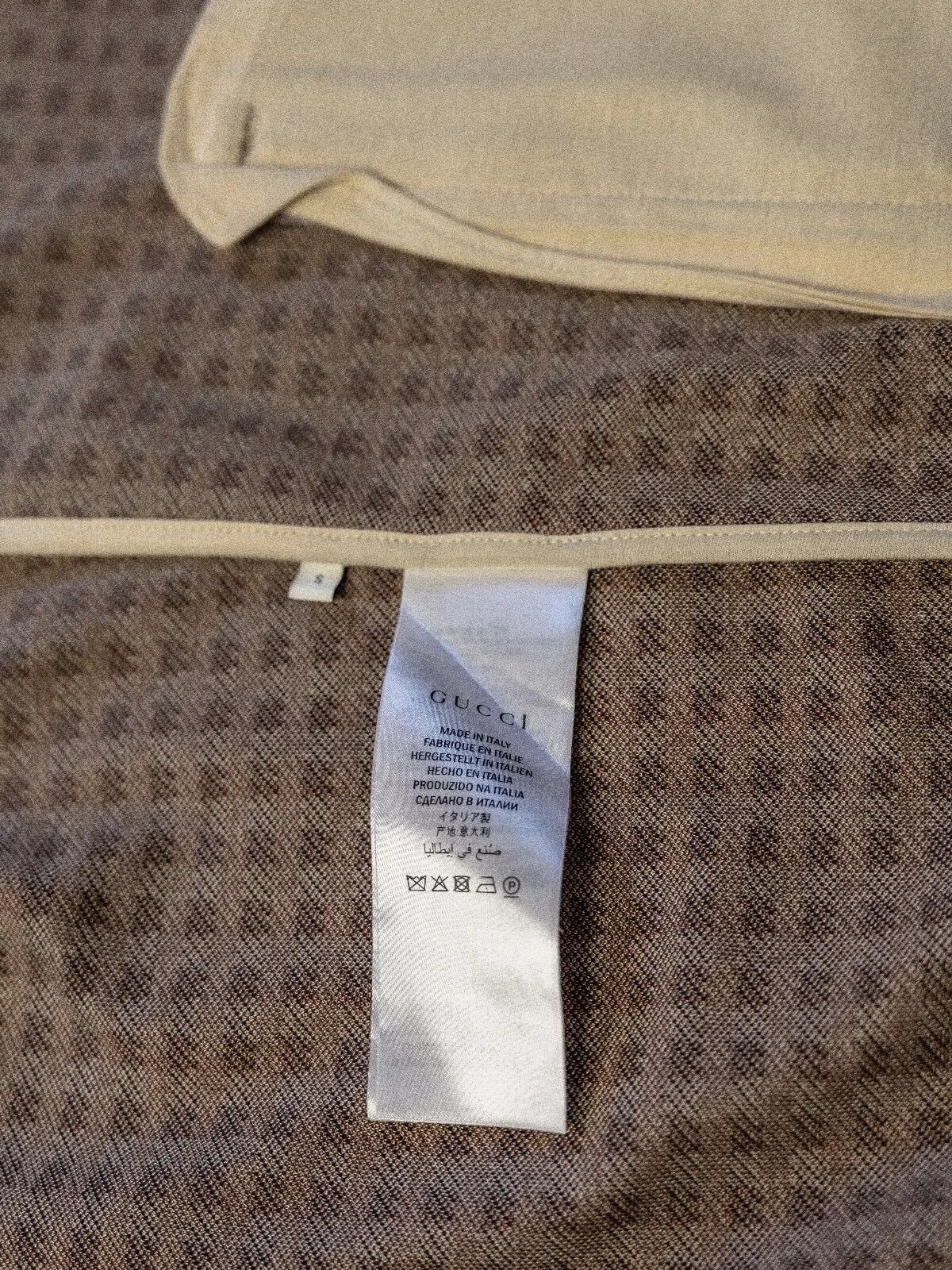 Gucci GUCCI Satin Brown Red Jacquard Track Suite Jacket Bomber Size US S / EU 44-46 / 1 - 11 Thumbnail