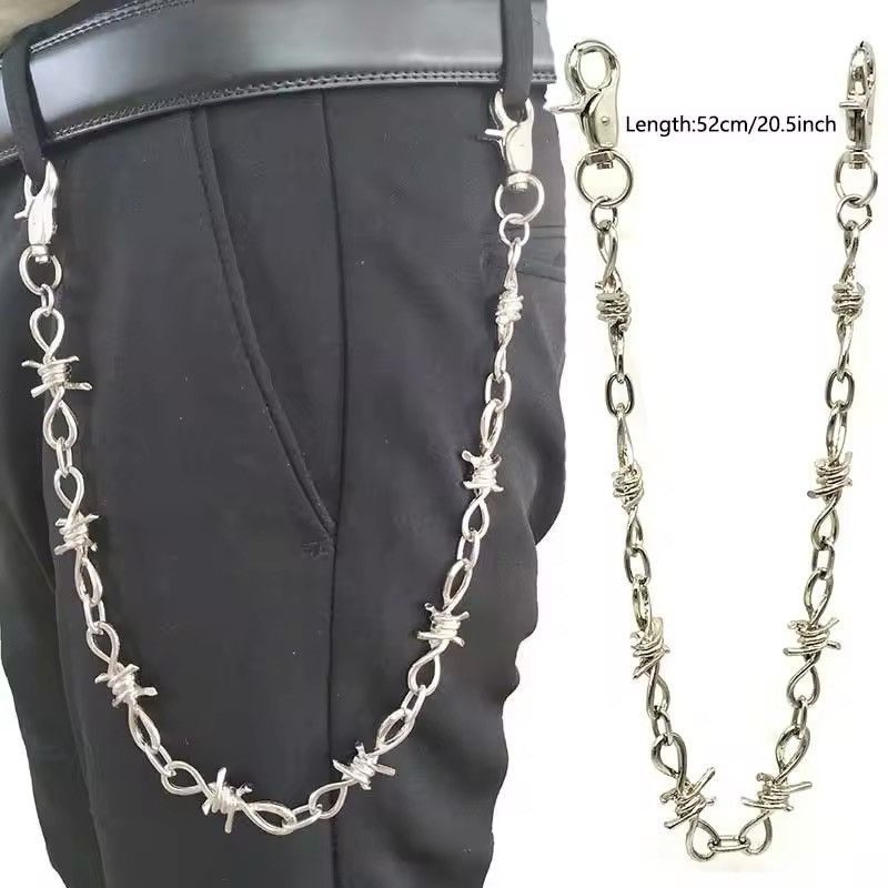 Jewelry Barb Wire Wallet Chain Size ONE SIZE - 2 Thumbnail