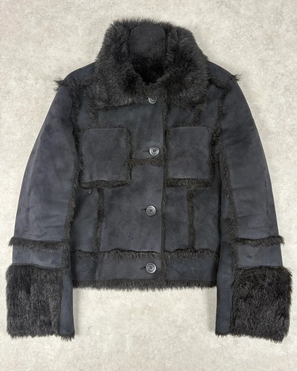 Balmain 2000s Balmain Black Faux Fur Classy Jacket Size M / US 6-8 / IT 42-44 - 1 Thumbnail