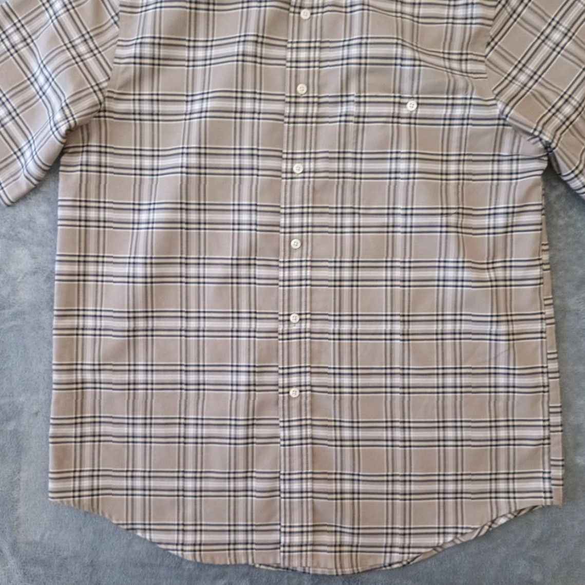Vintage TownCraft Shirt Mens Medium Gray Plaid Short Sleeve Button-Down Collaboration Size US M / EU 48-50 / 2 - 5 Thumbnail