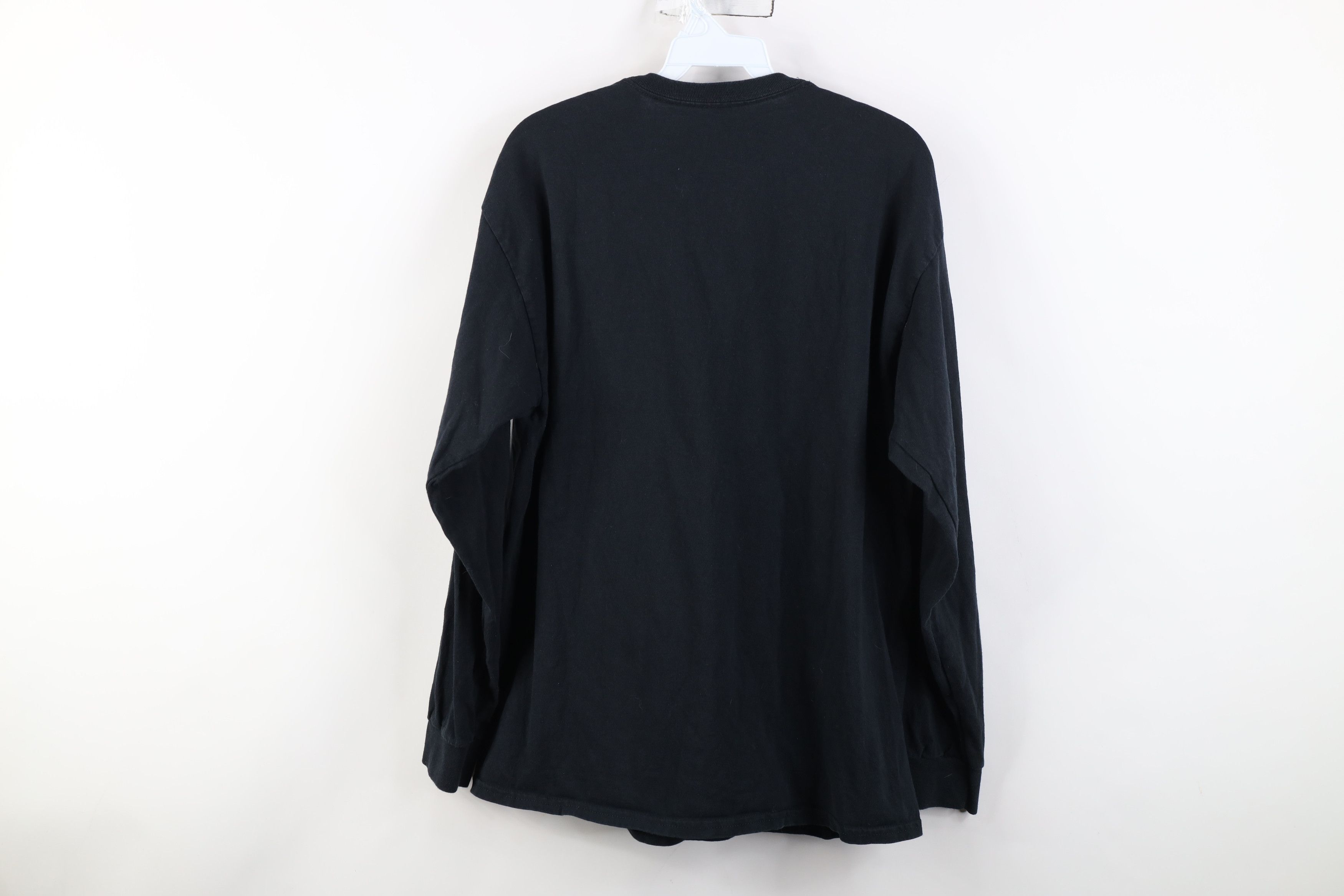 Vintage Vintage 90s Y2K Streetwear Cotton Long Sleeve T-Shirt Black Size US L / EU 52-54 / 3 - 11 Thumbnail