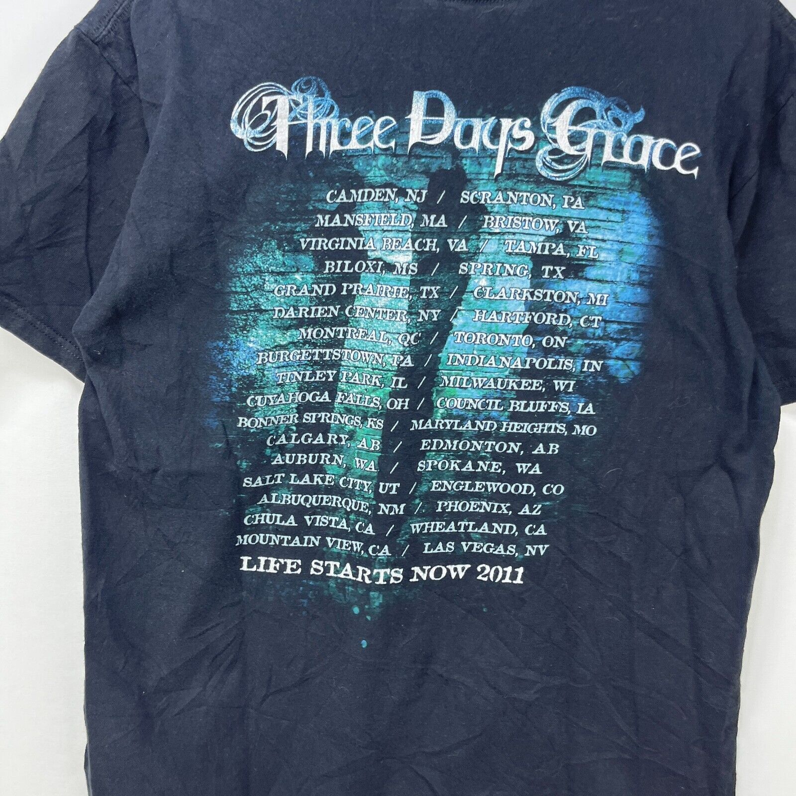 Vintage Vintage Three Days Grace Life Starts Now Band Tour Large Size US L / EU 52-54 / 3 - 6 Thumbnail