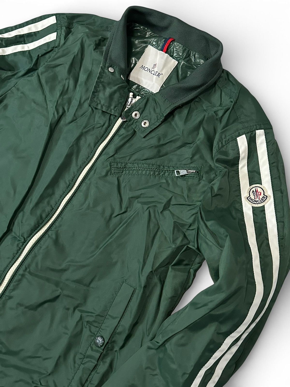 Moncler Vintage MONCLER Emile Green Windbreaker Jacket Size US M / EU 48-50 / 2 - 3 Thumbnail