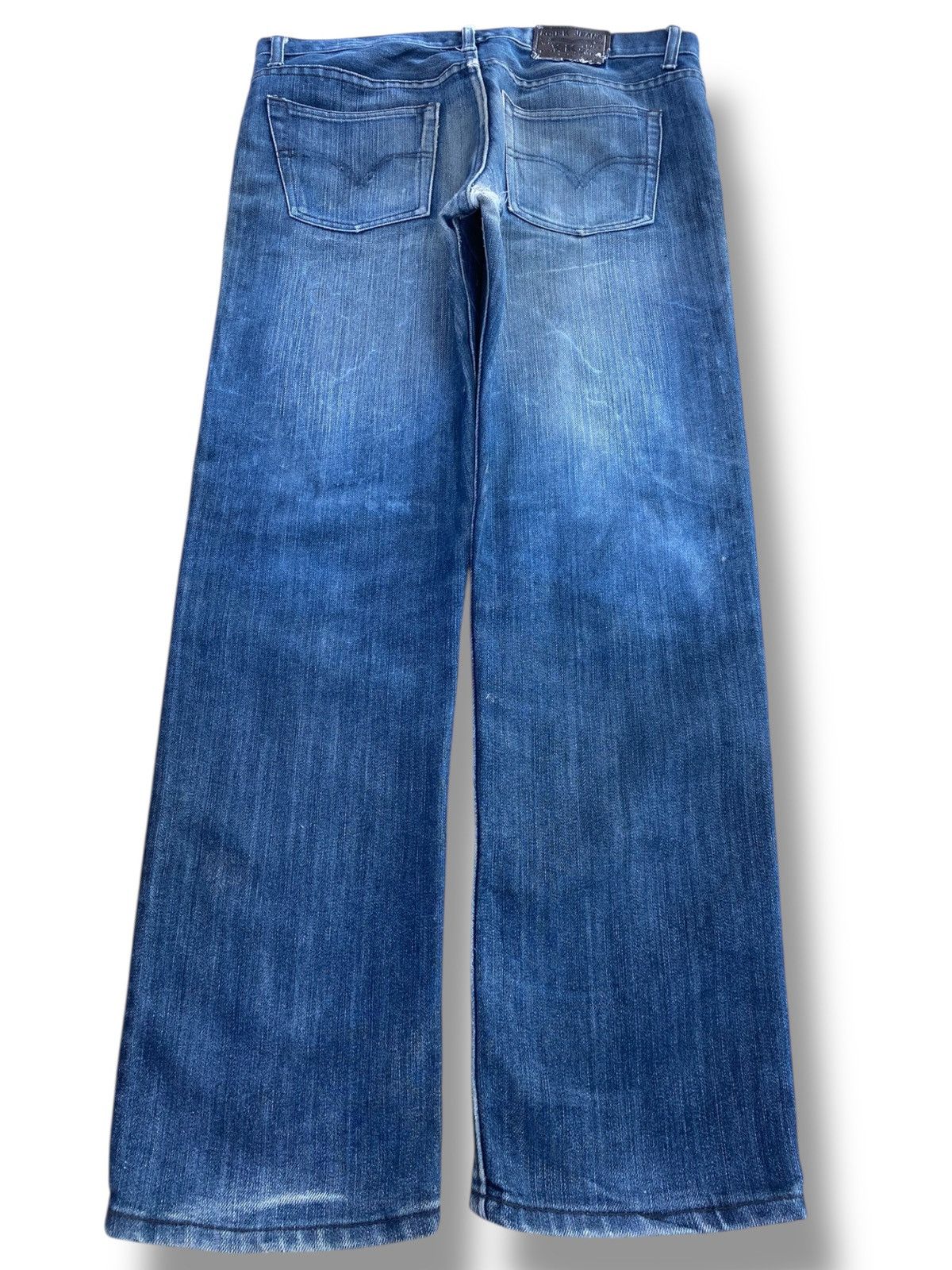 Japanese Brand Japanese Brand Mud Wash Whiskered Style Straight Leg Jeans Size US 34 / EU 50 - 3 Thumbnail