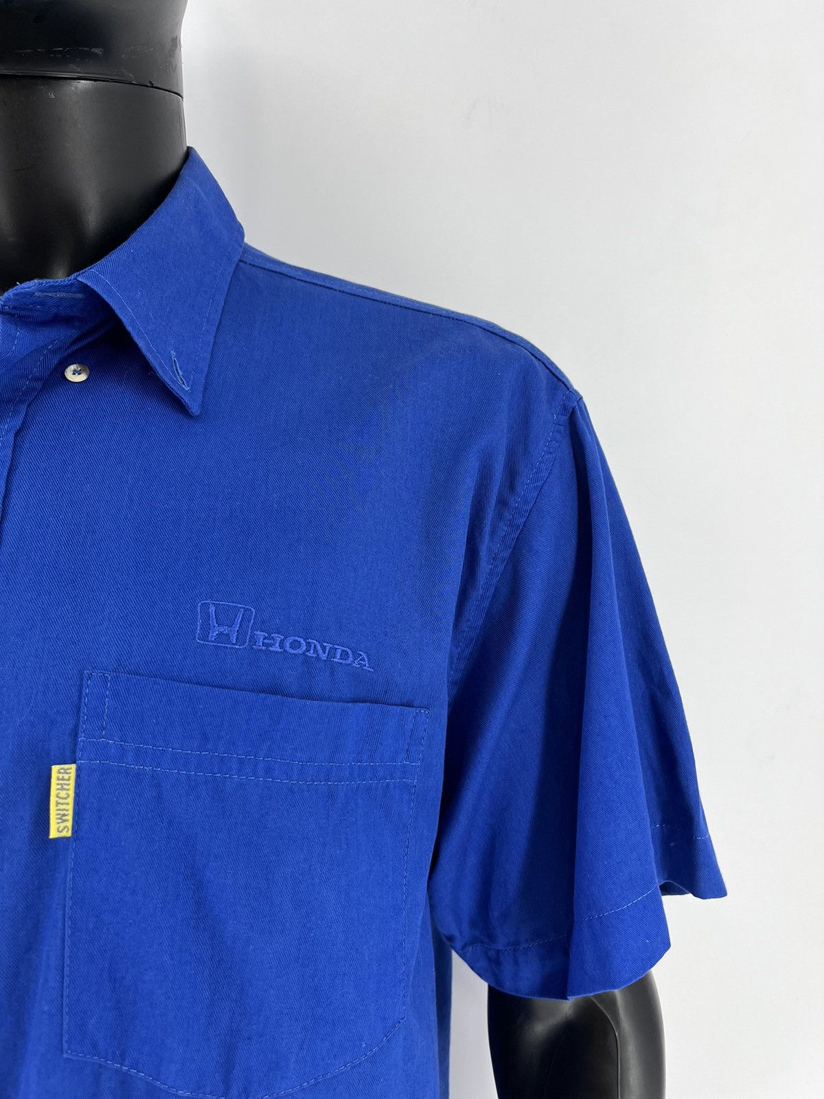 Honda × Japanese Brand Vintage Y2K Honda Button Up Shirt Big Logo Size US L / EU 52-54 / 3 - 7 Thumbnail