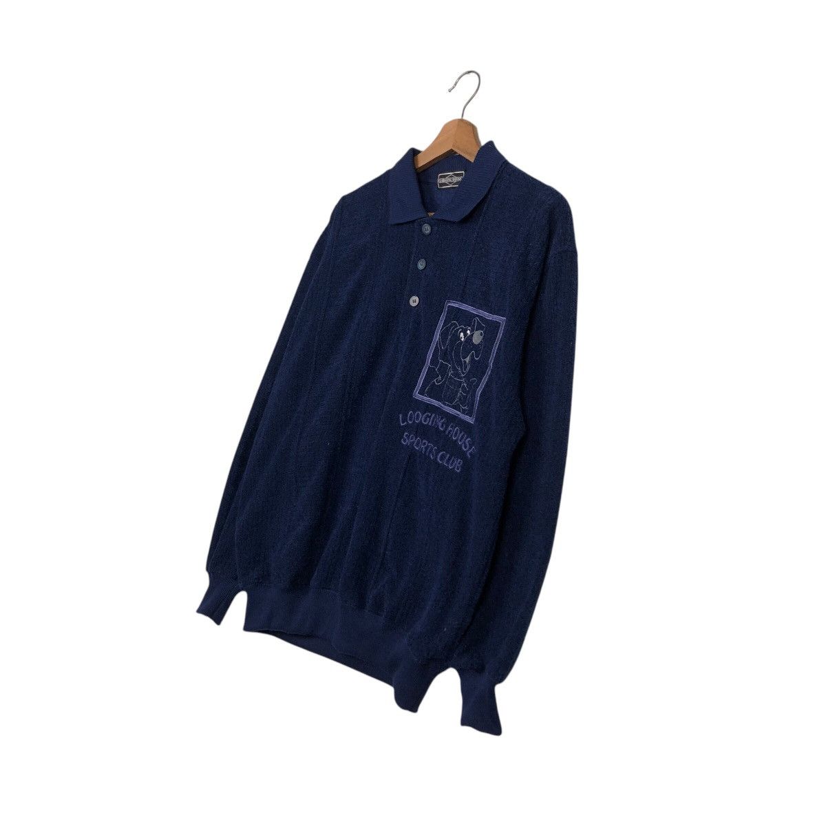 Cartoon Network × Japanese Brand × Vintage 📌Vintage Collar Sweatshirt Lodging House Logo Issey Miyake Size US L / EU 52-54 / 3 - 3 Thumbnail
