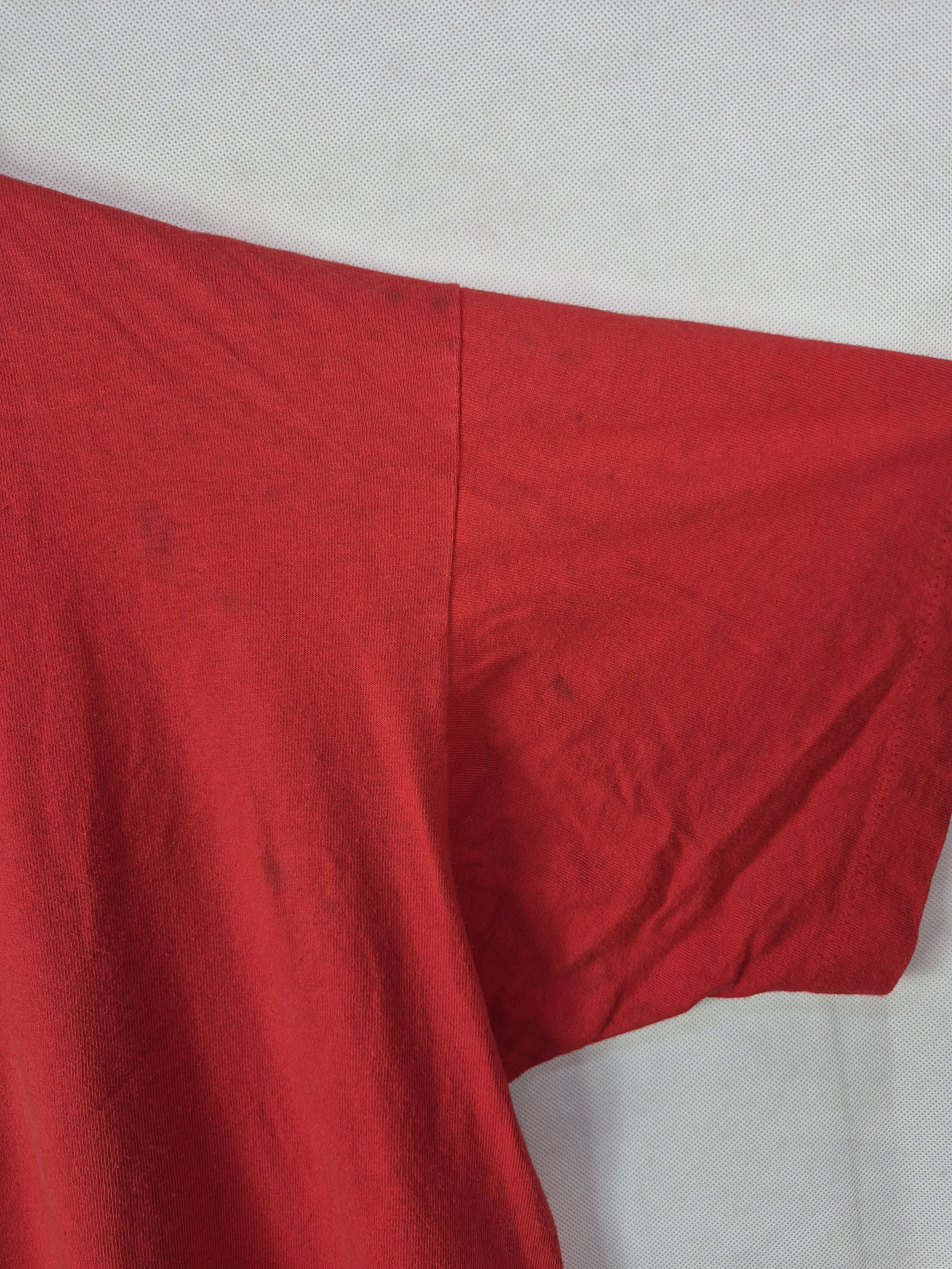 Vintage 🔥 Vintage 90s Plain Red Tees Size US XL / EU 56 / 4 - 7 Thumbnail