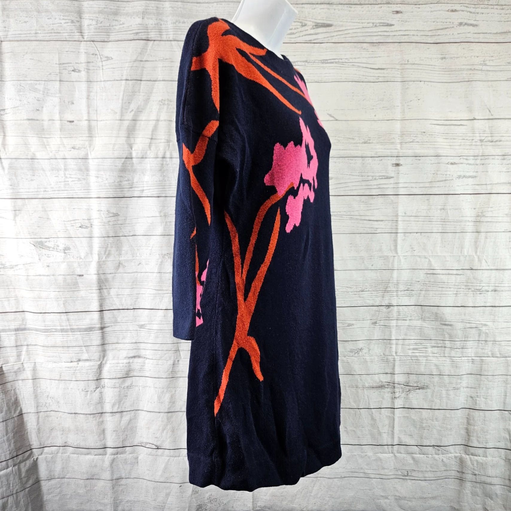 Anthropologie Field Flower Womens Megara Tunic Sweater XS Blue 3/4 Sleeve Clothing Womens Size XS / US 0-2 / IT 36-38 - 3 Thumbnail
