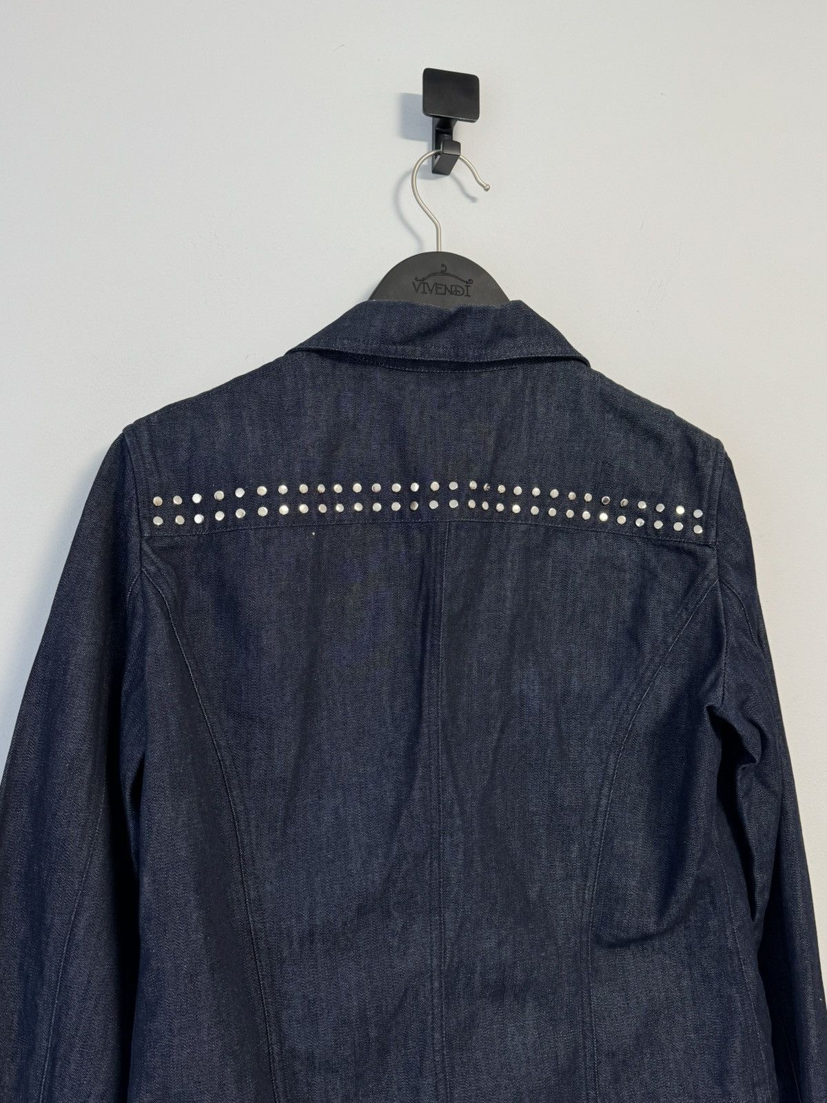 Versace Jeans Couture Versace Jeans Couture Rhinestone Denim Set Cropped Jacket Size L / US 10 / IT 46 - 14 Thumbnail