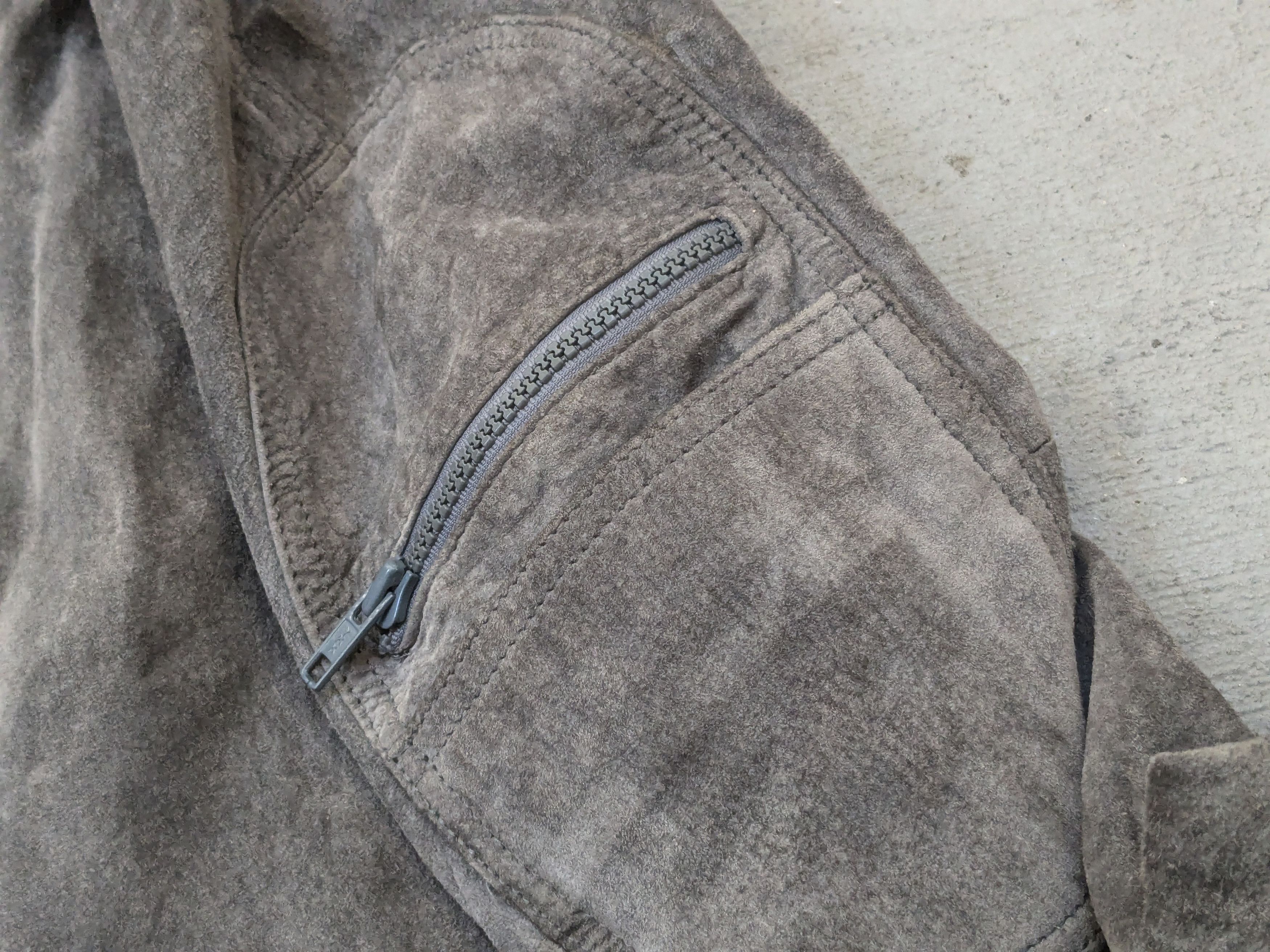 Saks Fifth Avenue Vintage Sak's Fifth Avenue Suede Jacket Gray 42 Large Bomber Size US L / EU 52-54 / 3 - 3 Thumbnail