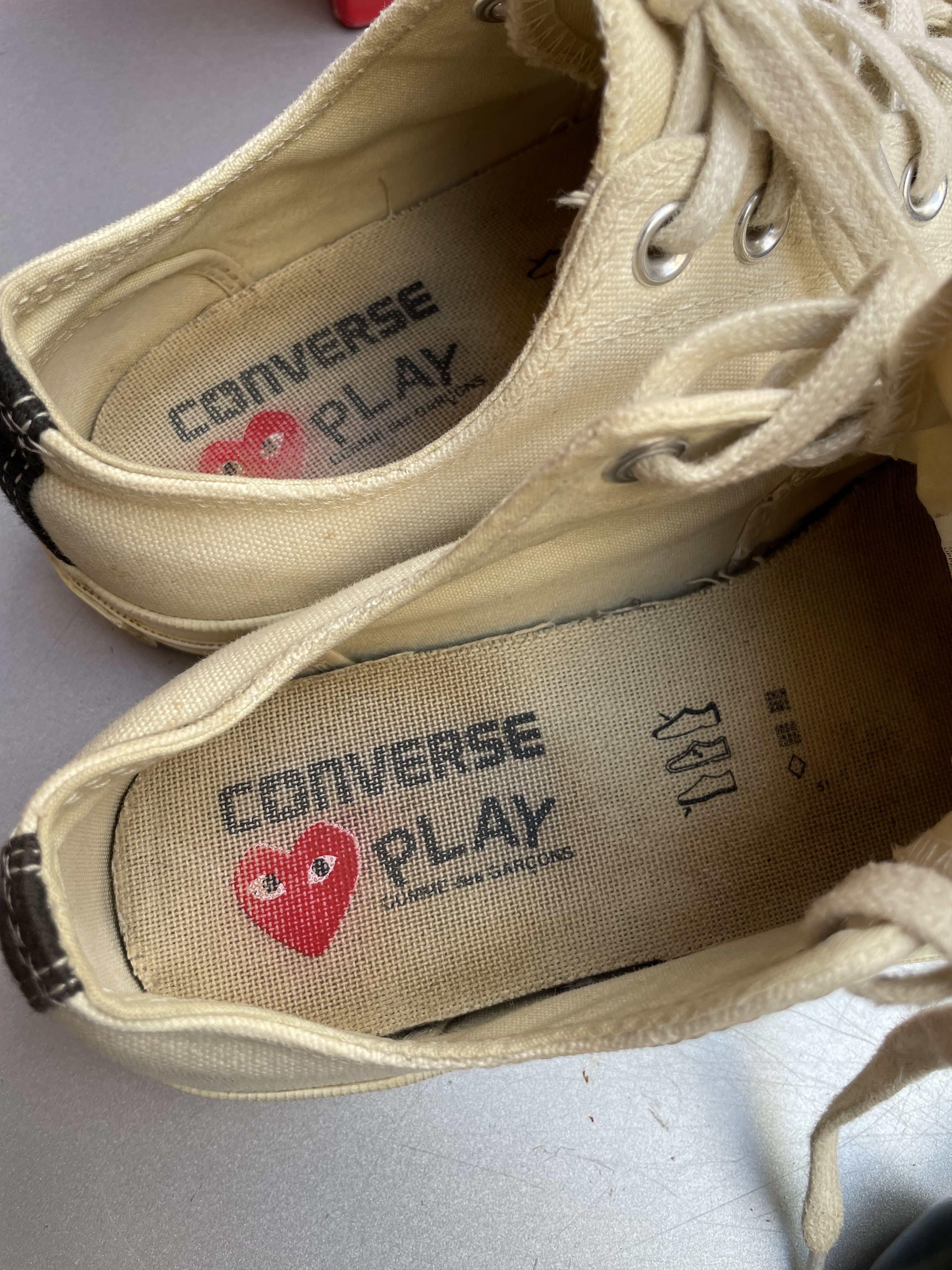 Comme des Garcons × Converse Rare Converse Comme Des Garçon all star shoes Size US 6 / EU 39 - 9 Thumbnail