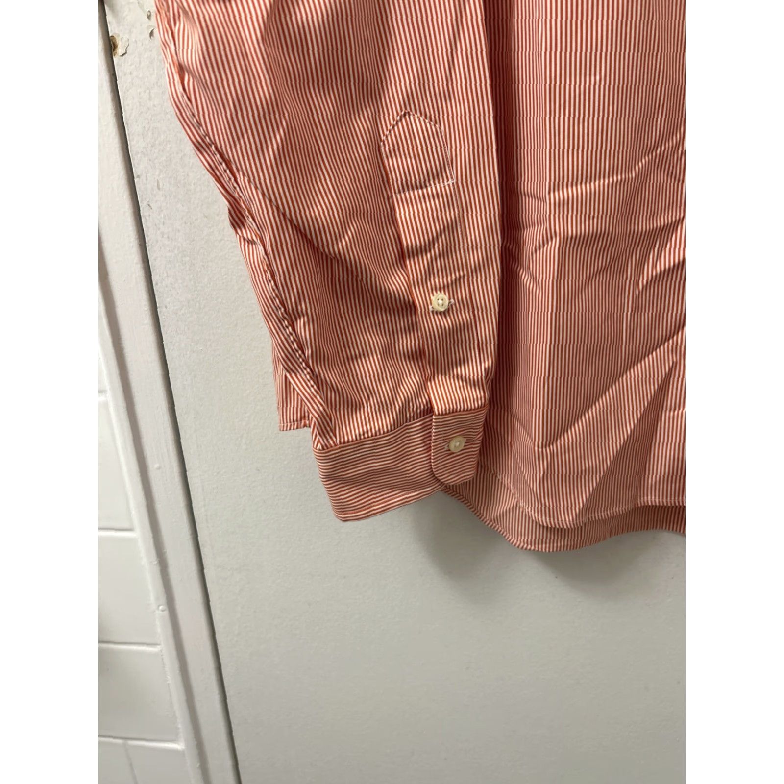 Polo Ralph Lauren Ralph Lauren Shirt Mens Large Red Pink Striped Button Down Green Pony L/S Shirt Size US L / EU 52-54 / 3 - 7 Thumbnail