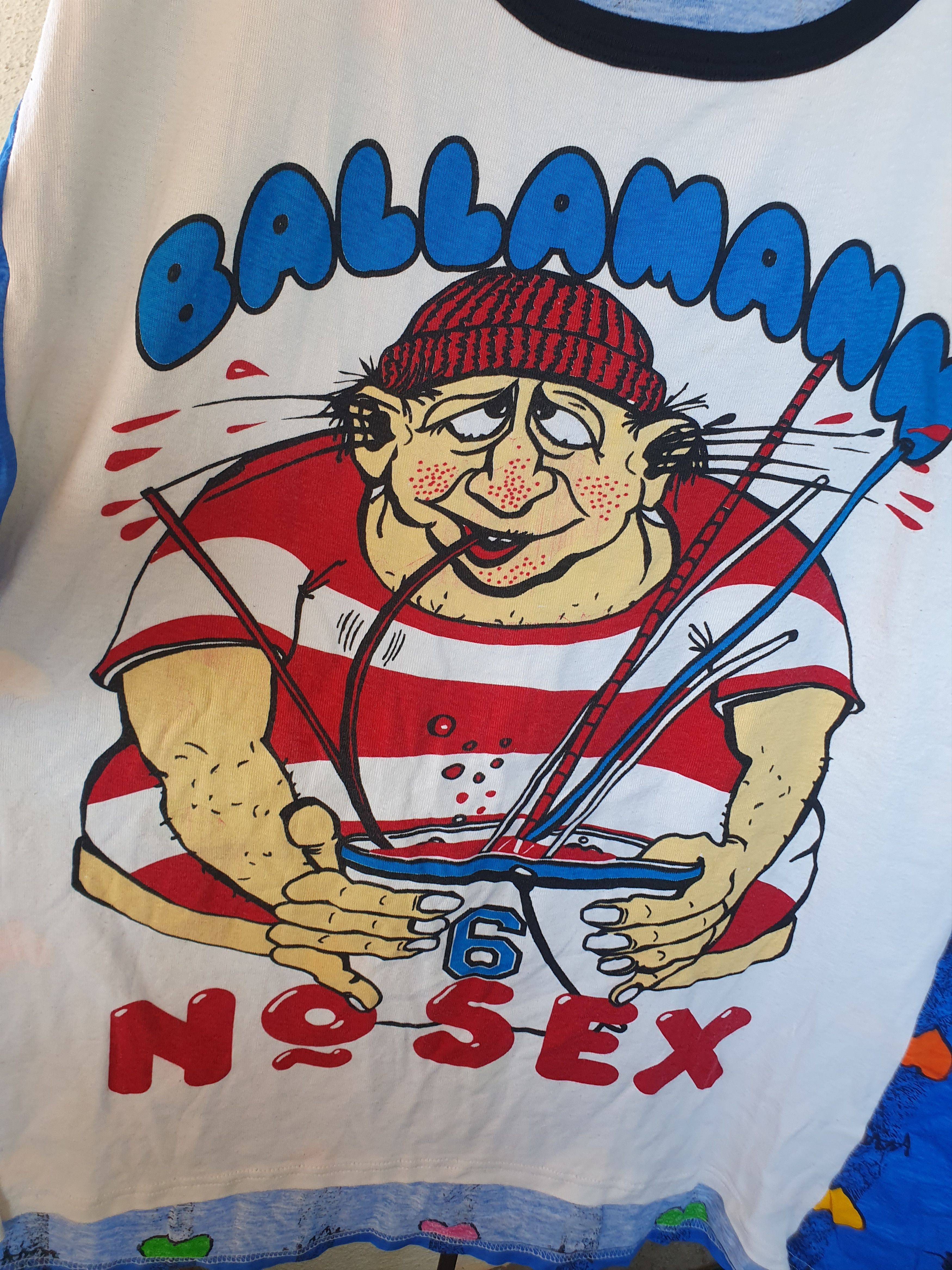 Vintage Ballamann No Sex Pop Art Vintage AOP t-shirt sz XXL Size US XXL / EU 58 / 5 - 9 Thumbnail