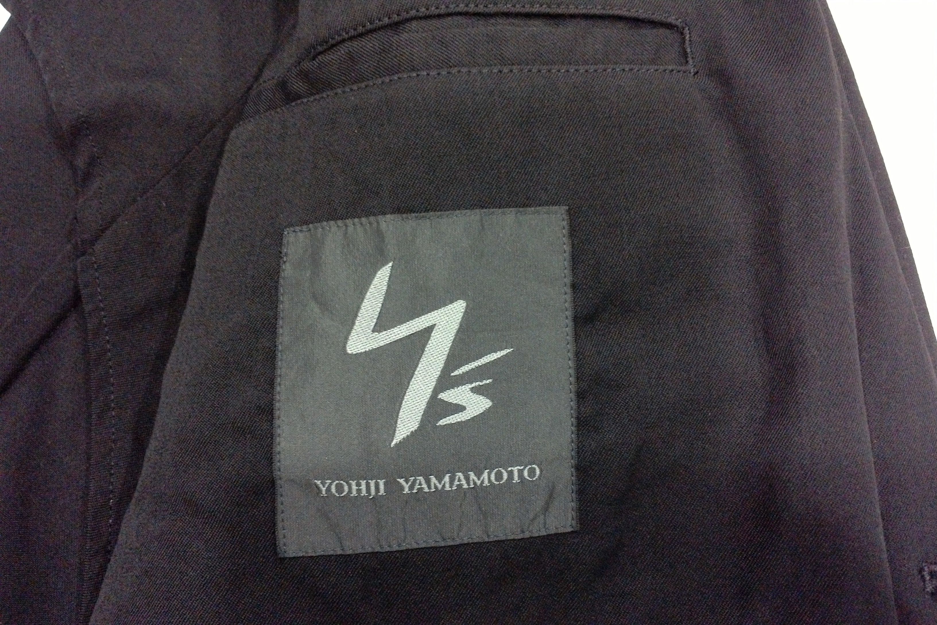 Designer × Y's × Yohji Yamamoto Vintage Black YS Blazer Jacket Size US L / EU 52-54 / 3 - 5 Thumbnail