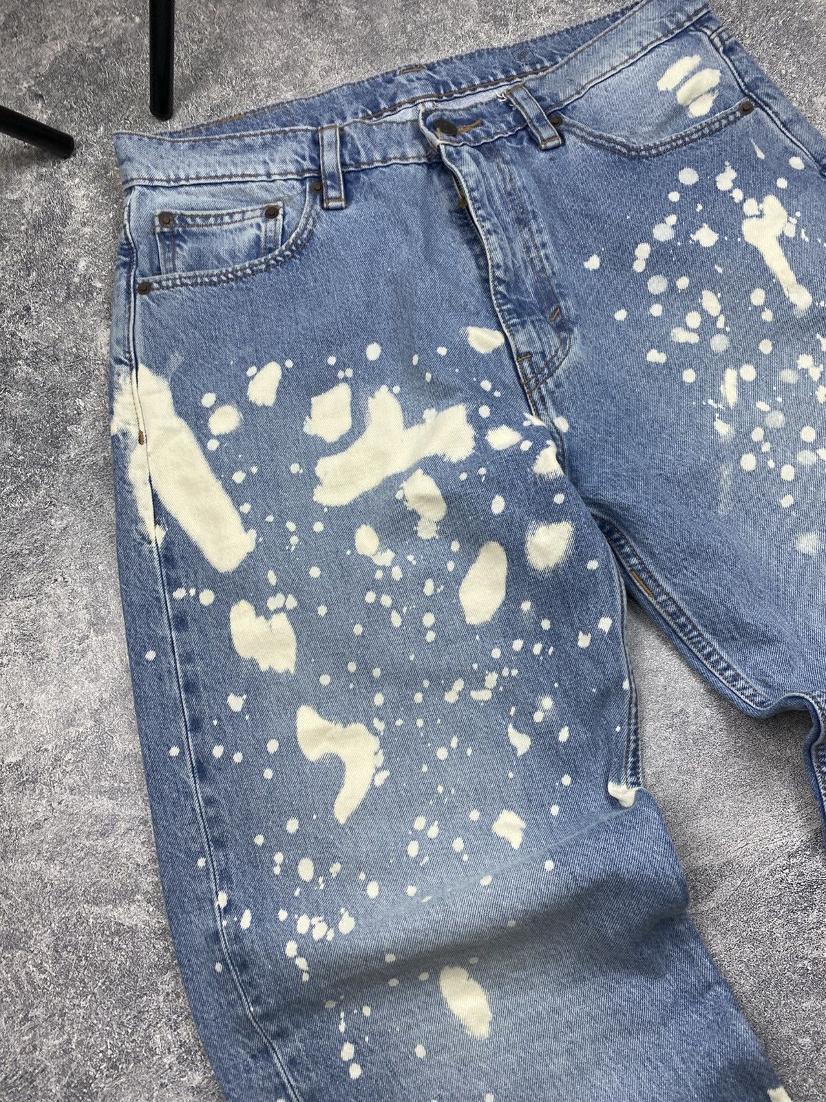 Levi's Levis Custom Faded Distressed Crazy Jeans Size US 32 / EU 48 - 8 Thumbnail