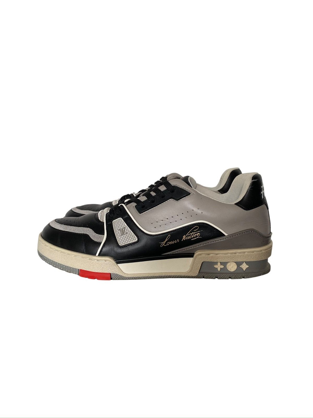 Louis Vuitton louis vuitton lv trainer sneaker low black grey Size US 6 / EU 39 - 1 Thumbnail